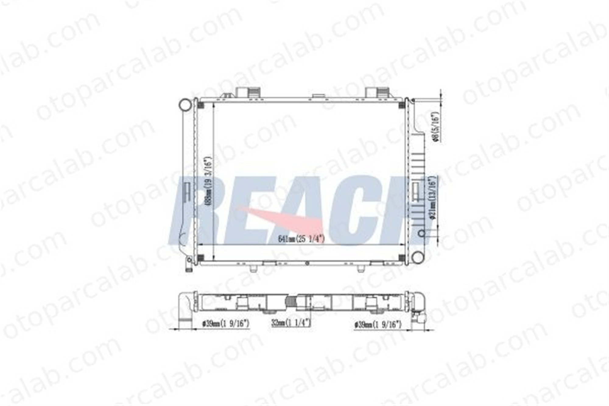 BSG 30-520-053 Su Radyatörü MERCEDES-BENZ E-SERISI E-SERISI T-Model A2105007103 2105000803