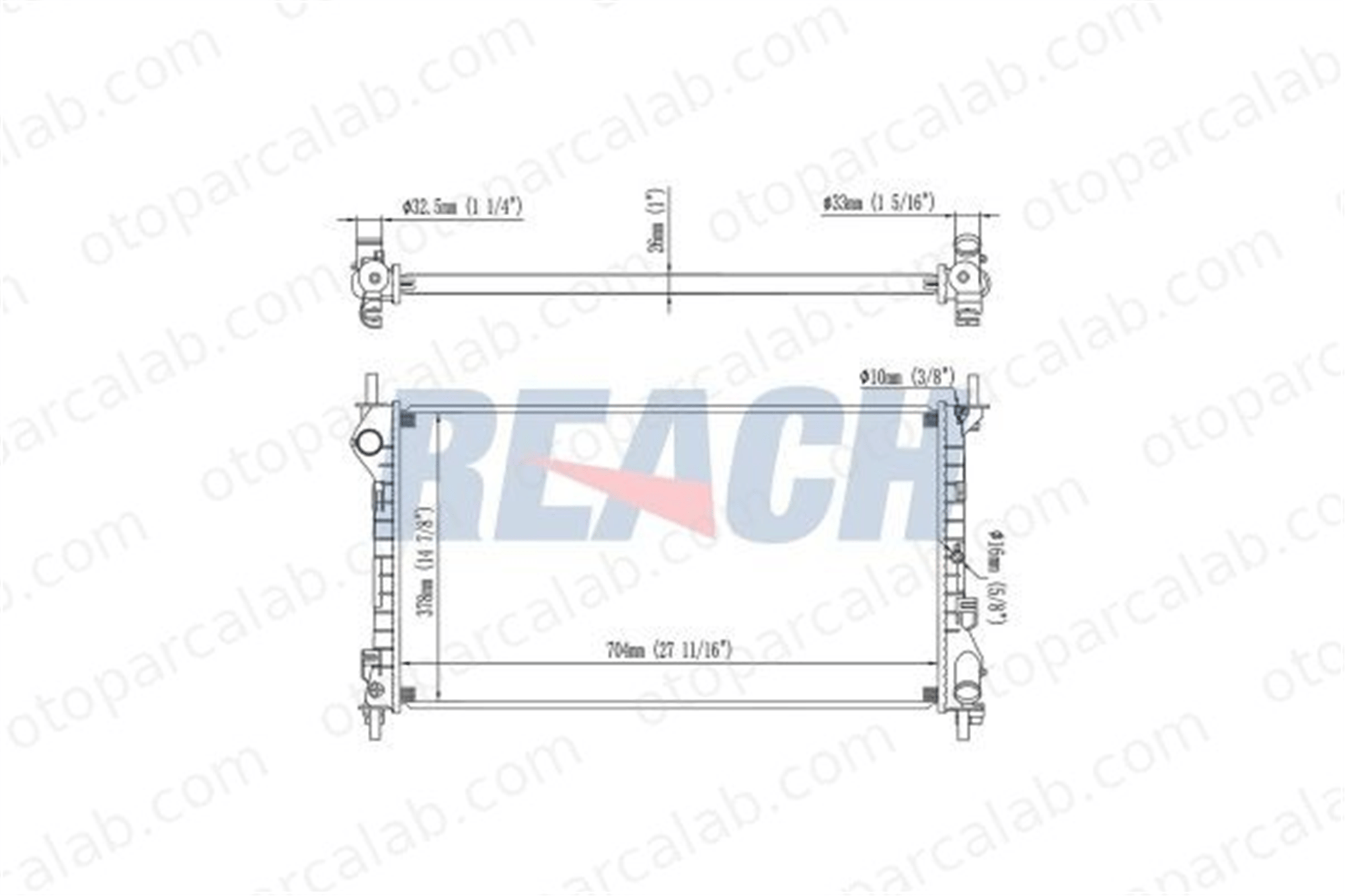 BSG 40-520-064 Su Radyatörü HYUNDAI MATRIX 4T168005GA 8T168005BB