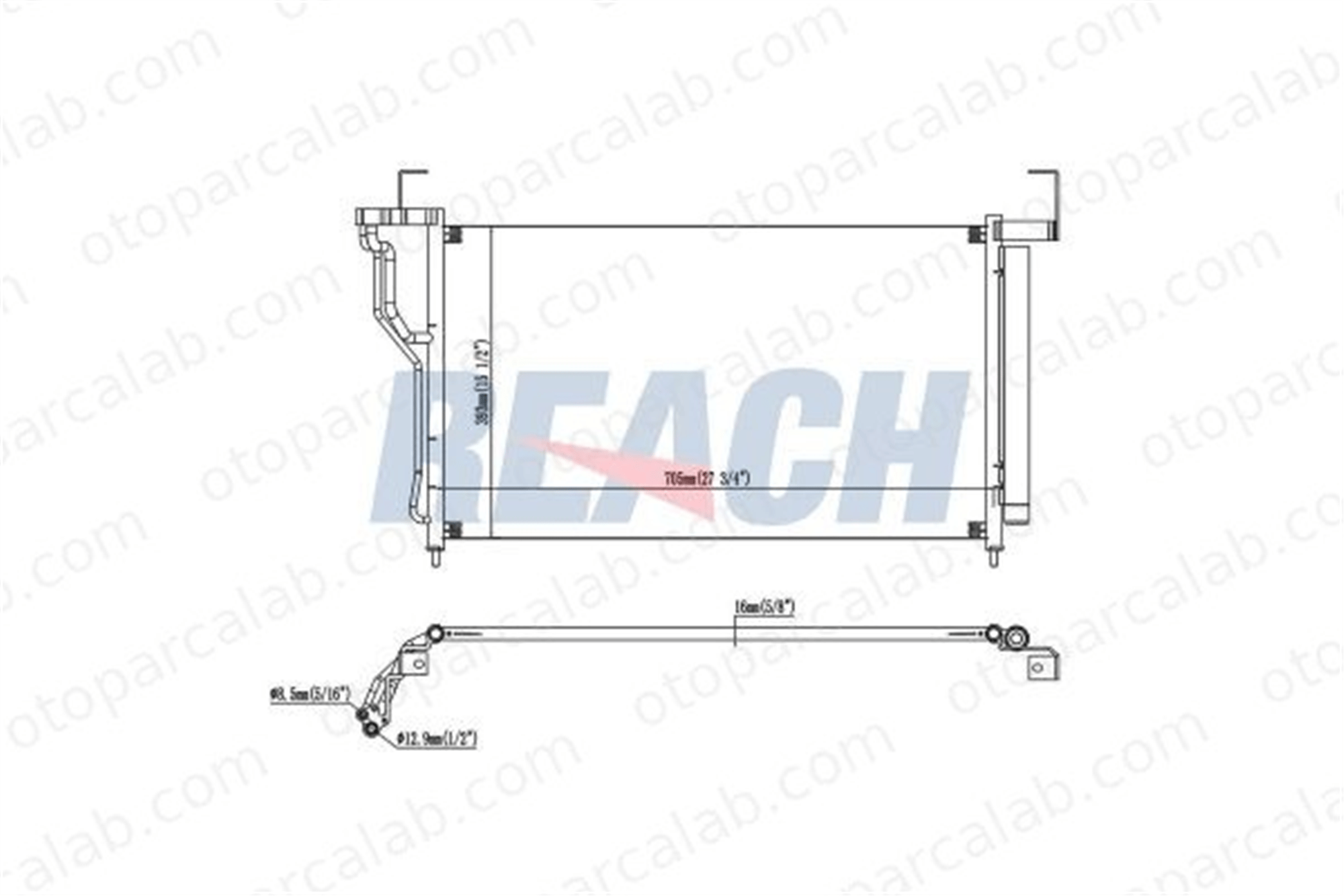 BSG 40-525-044 Klima Radyatörü HYUNDAI H-1 Cargo H-1 Travel 976064H000