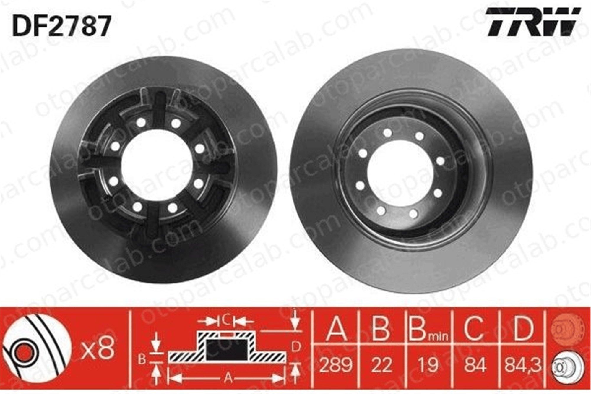 BSG 42-210-002 Fren Disk Ayna Arka Sağ ve Sol IVECO DAILY III Panelvan/Van DAILY III Platform şasi 42471111 1908773