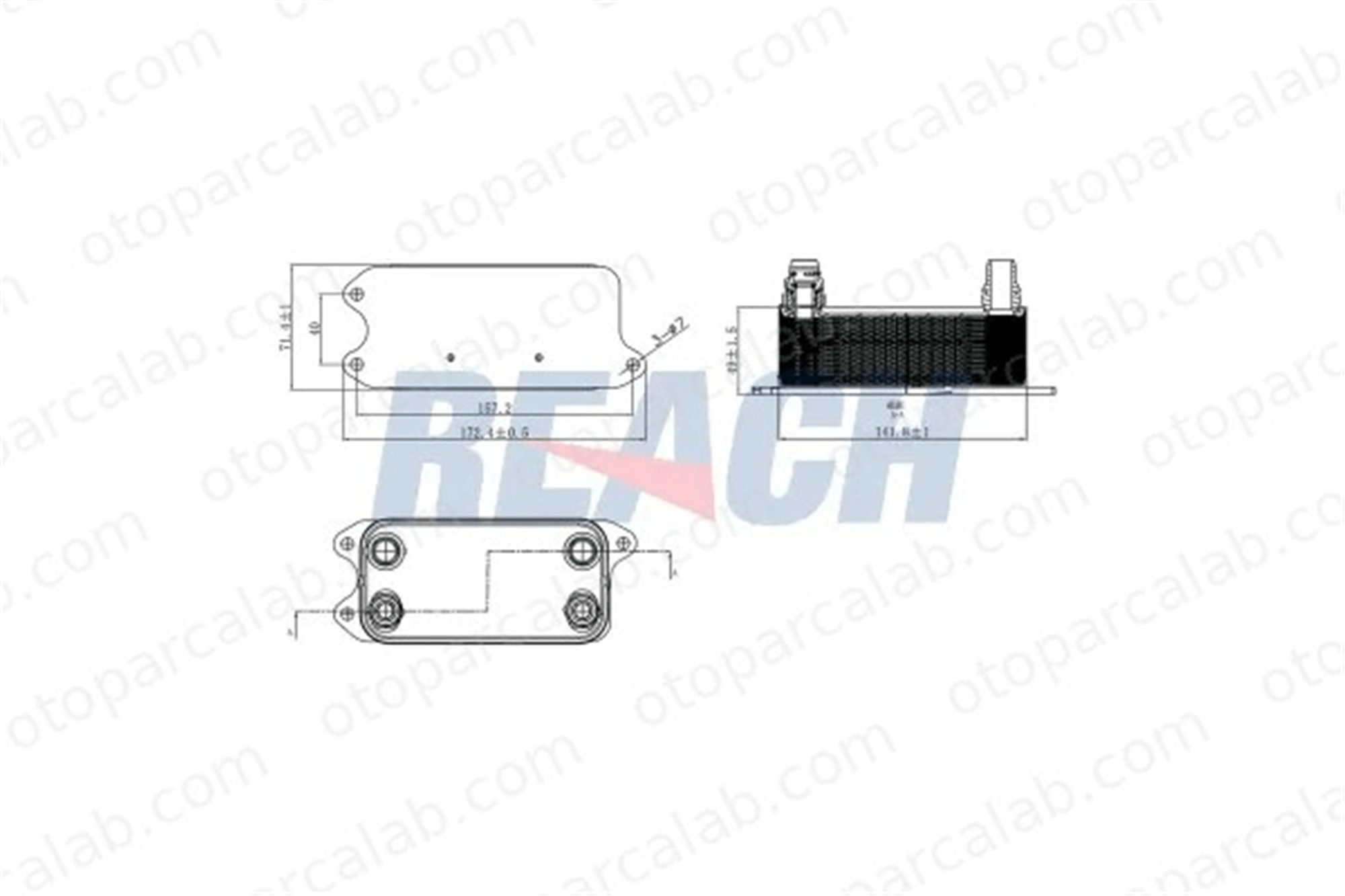 BSG 60-506-012 Motor Yağ Soğutucu MERCEDES-BENZ C-SERISI C-SERISI T-Model A0995001100 995001100