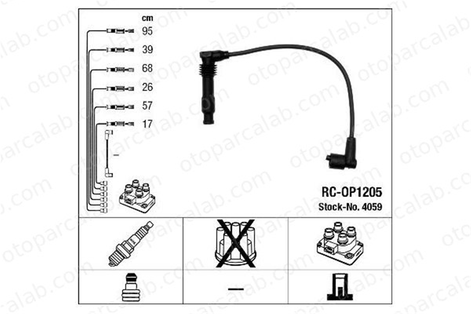 BSG 65-839-011 Buji Kablosu OPEL OMEGA B OMEGA B Station wagon 1612630 90494714