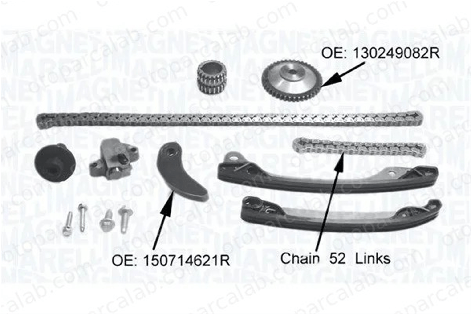 BSG 75-102-012 Triger Zincir Seti RENAULT TWINGO III CLIO IV 150718102R 130121KC0A