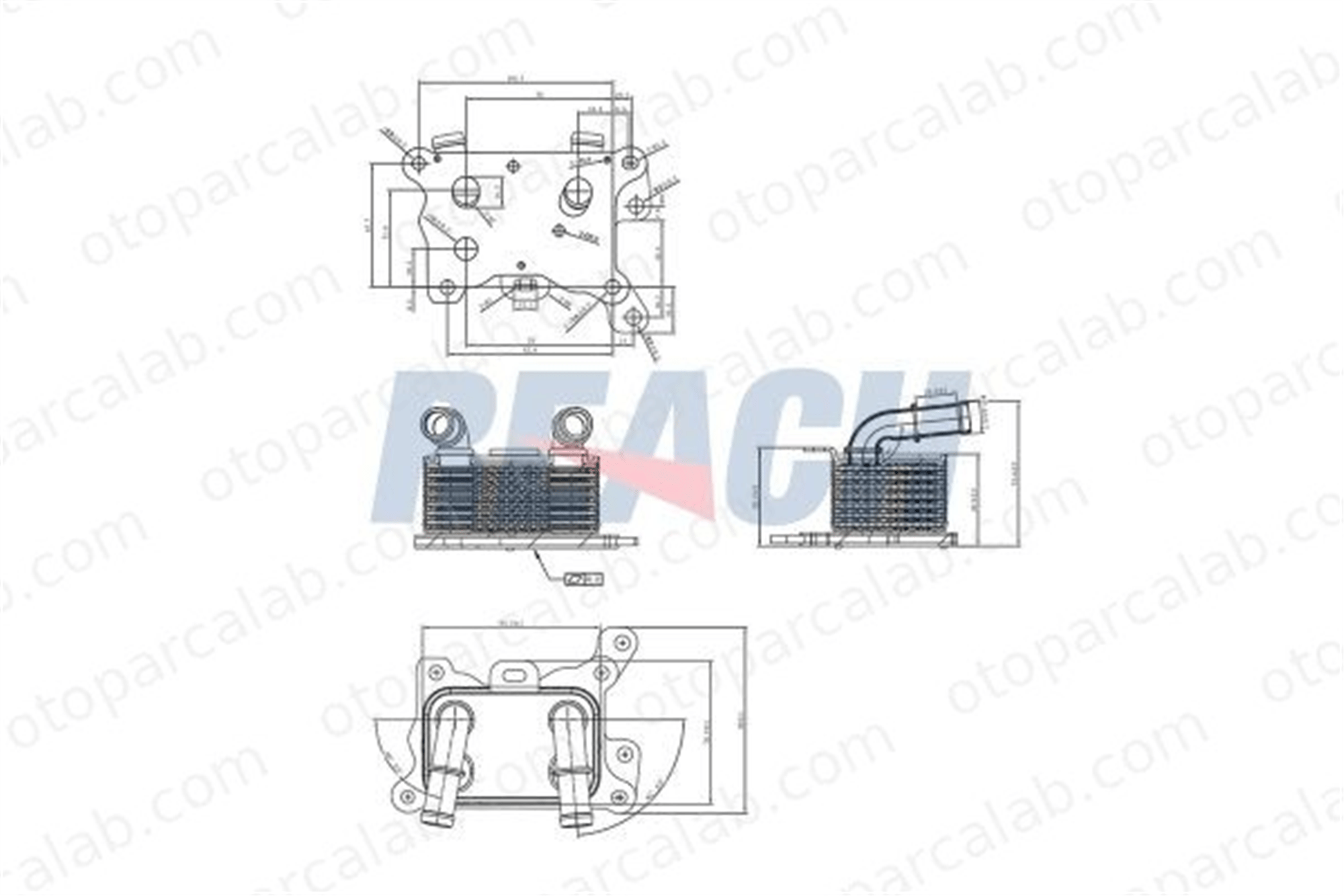 BSG 75-506-012 Motor Yağ Soğutucu DACIA DUSTER MERCEDES-BENZ A-SERISI 213055917R 2820700079