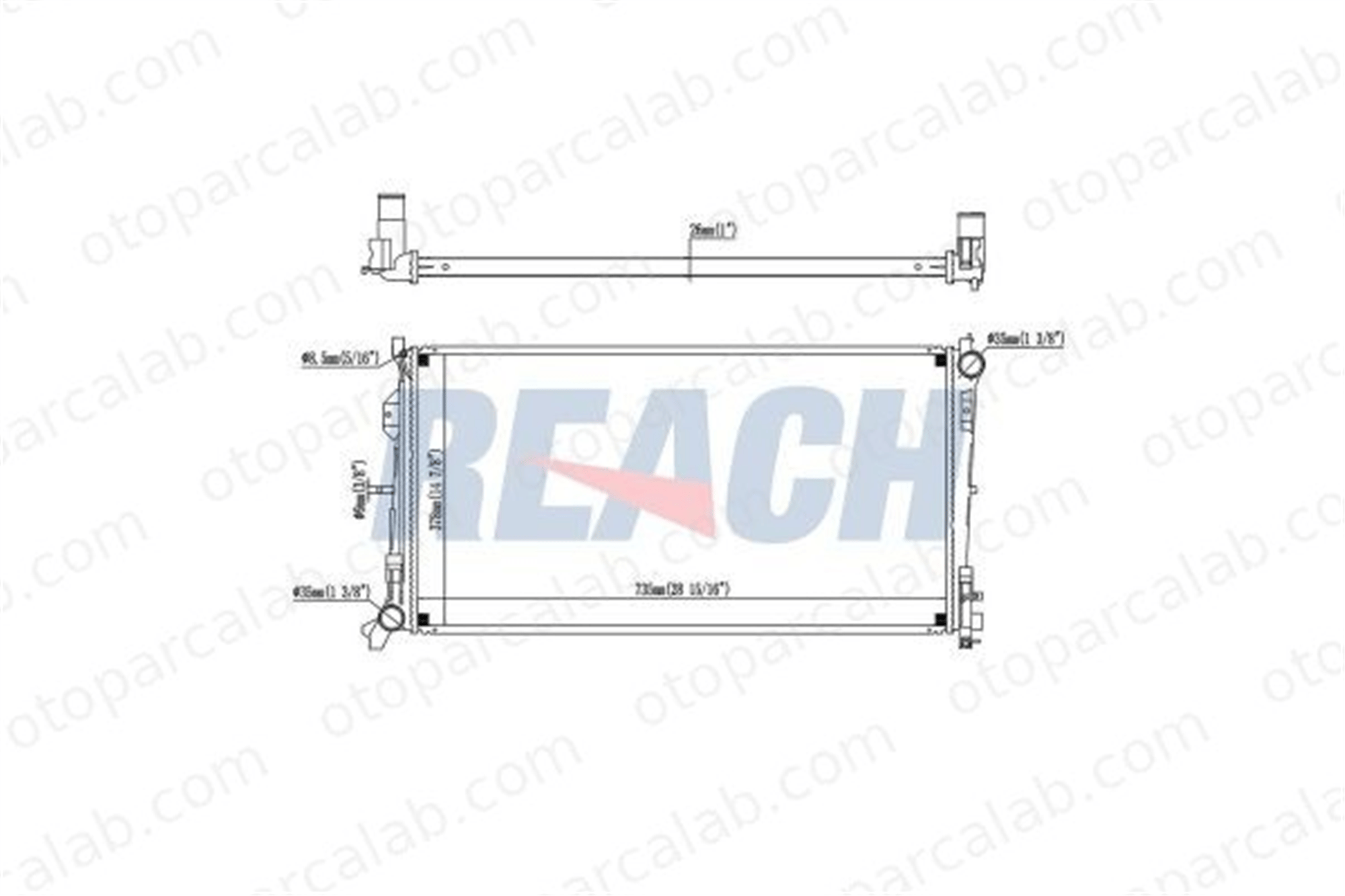 BSG 75-520-059 Su Radyatörü CHRYSLER VOYAGER IV 5142488AA 05142488AA