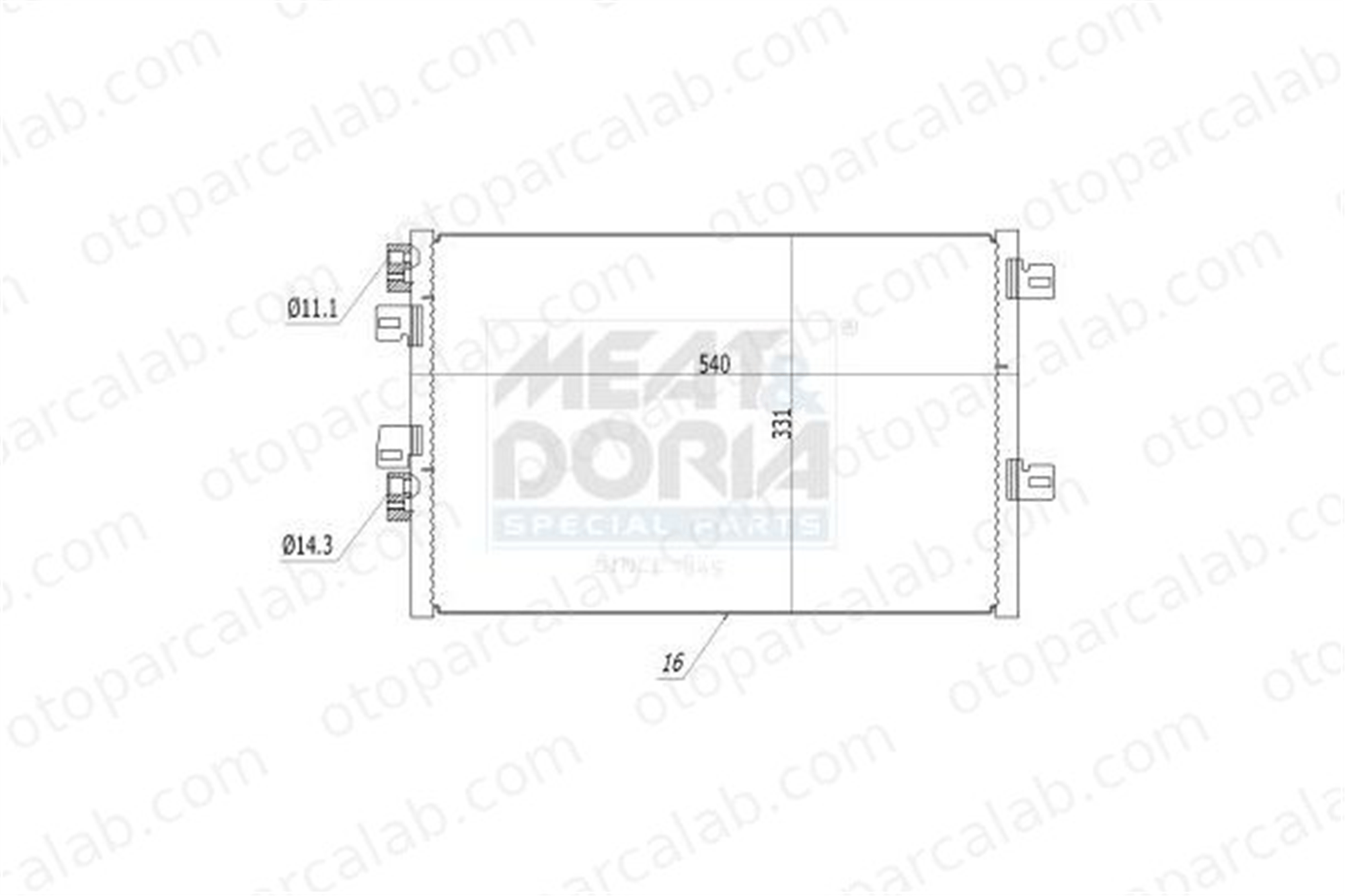 BSG 75-525-022 Klima Radyatörü NISSAN KUBISTAR Panelvan/Van RENAULT KANGOO 8200137650 2765000QAK