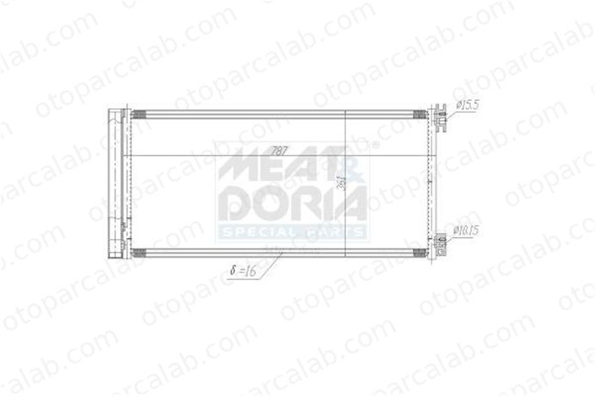 BSG 75-525-029 Klima Radyatörü RENAULT TRAFIC III Minibüs/Otobüs TRAFIC III Panelvan/Van 921008178R 4422250