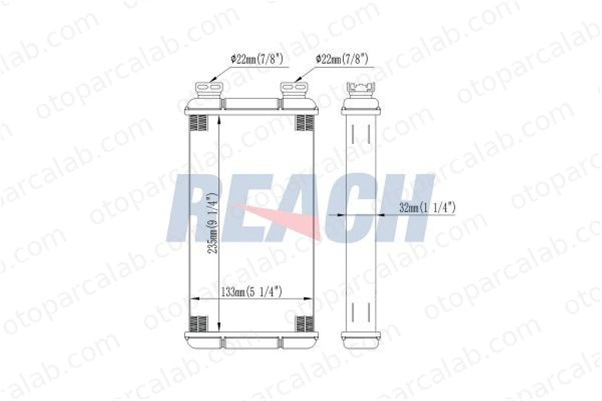 BSG 75-530-014 Kalorifer Radyatörü NISSAN INTERSTAR Minibüs/Otobüs INTERSTAR Panelvan/Van 7701207992 2711500QAF