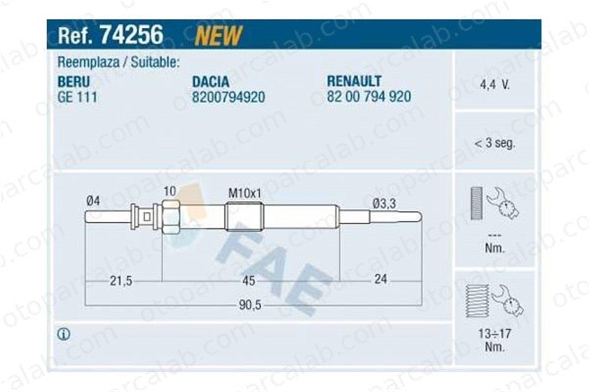 BSG 75-870-004 Isıtma Bujisi RENAULT GRAND SCÉNIC III MEGANE III Coupe 8200794920 1855080KA0000