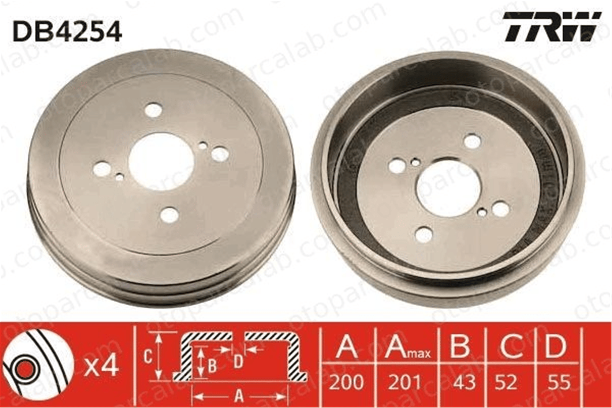 BSG 85-225-002 Kampana Arka Sağ veya Sol TOYOTA YARIS VERSO YARIS 4243152020 4243152021