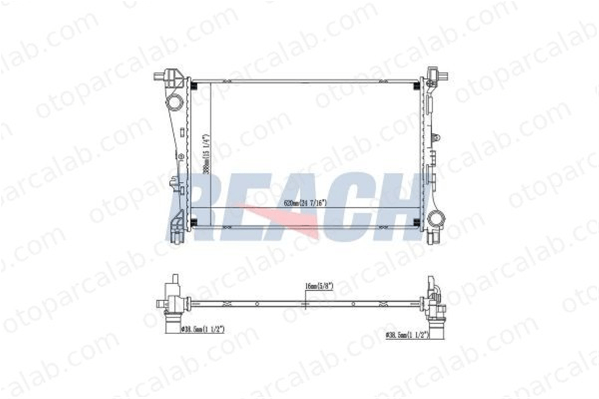 BSG 85-520-008 Su Radyatörü TOYOTA CARINA E VI CARINA E VI Sedan 51887947 1640003090