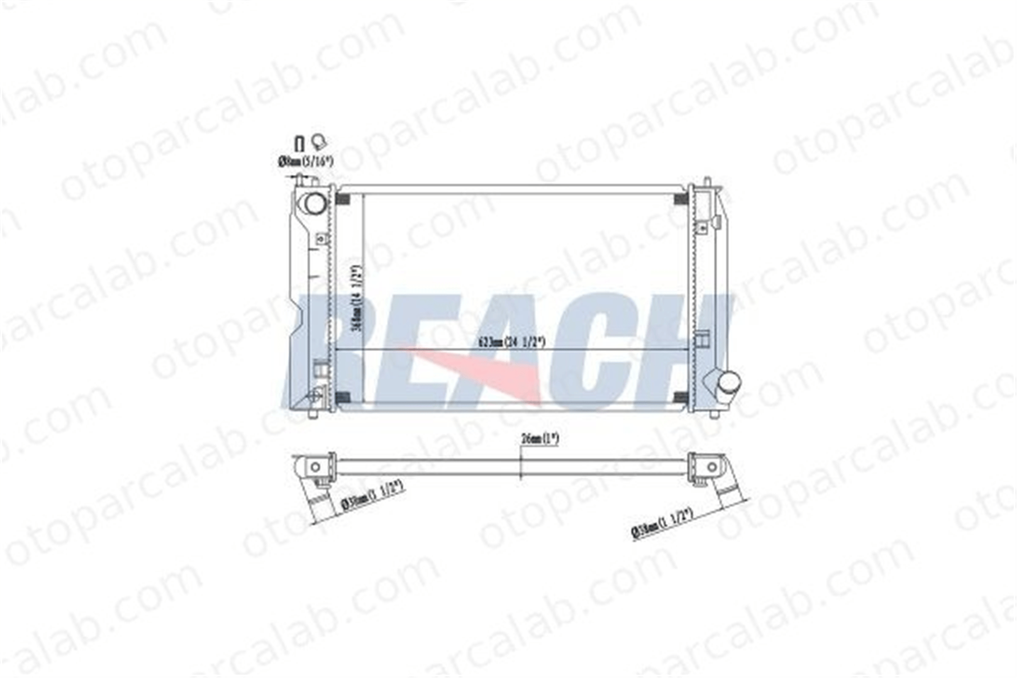 BSG 85-520-024 Su Radyatörü TOYOTA COROLLA COROLLA Sedan 93160531500384262 164000G020