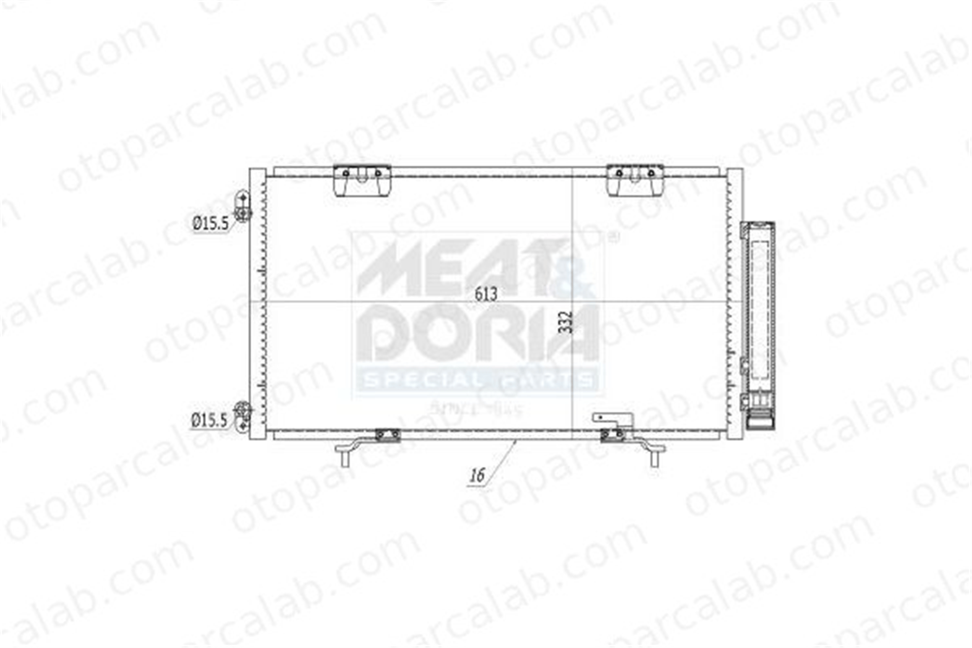 BSG 85-525-001 Klima Radyatörü TOYOTA AVENSIS AVENSIS Liftback 8845005070 8845005010