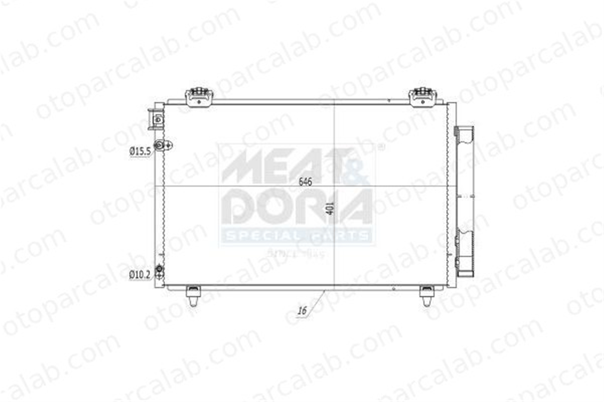 BSG 85-525-017 Klima Radyatörü TOYOTA AVENSIS AVENSIS Sedan 8845005100 8845005101