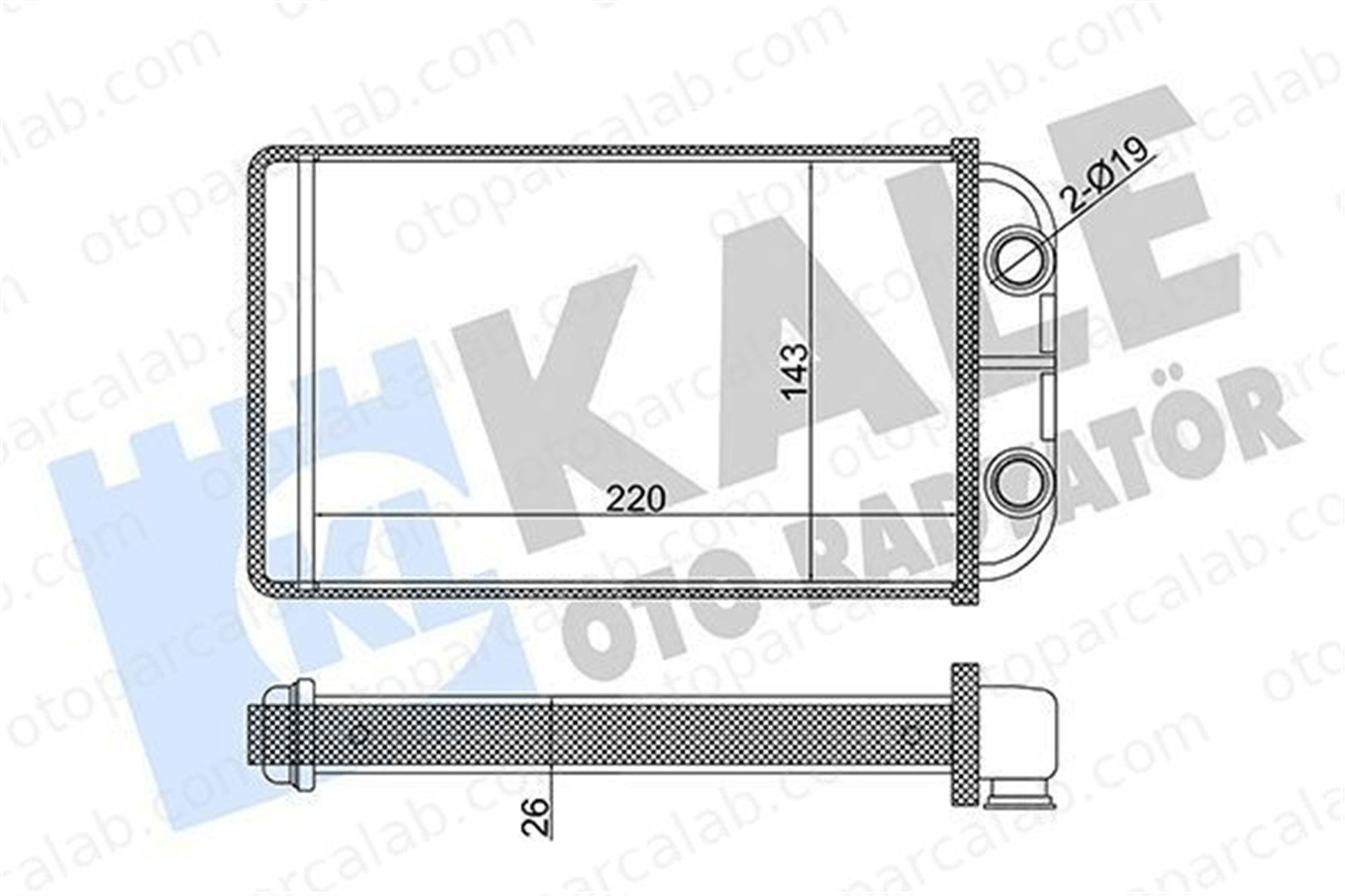 BSG 85-530-004 Kalorifer Radyatörü TOYOTA HILUX VI Pick-up 8710735070 8710735060