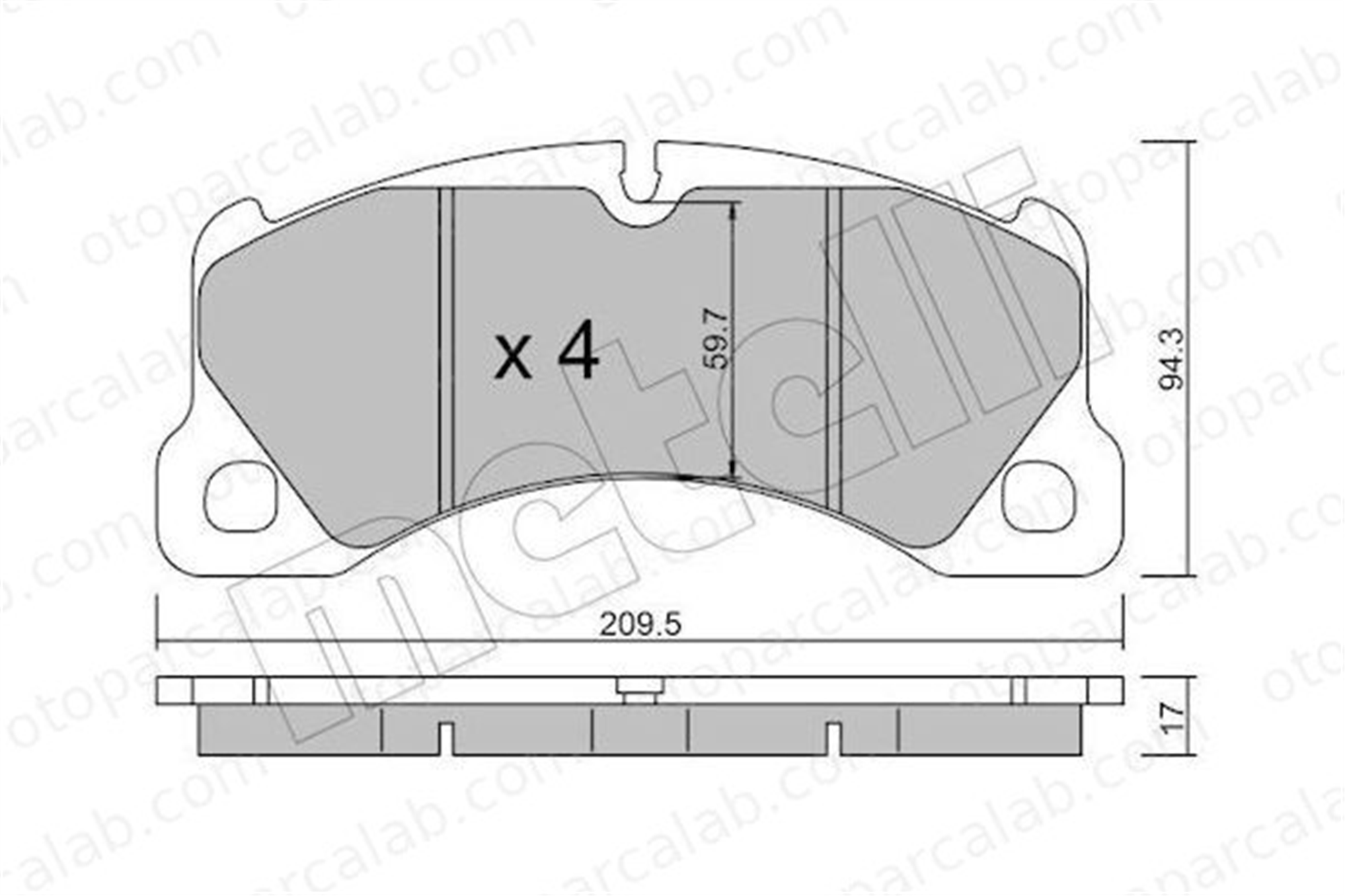 BSG 90-200-041 Fren Disk Balata Ön PORSCHE PANAMERA CAYENNE 7P0698151C 95835193921