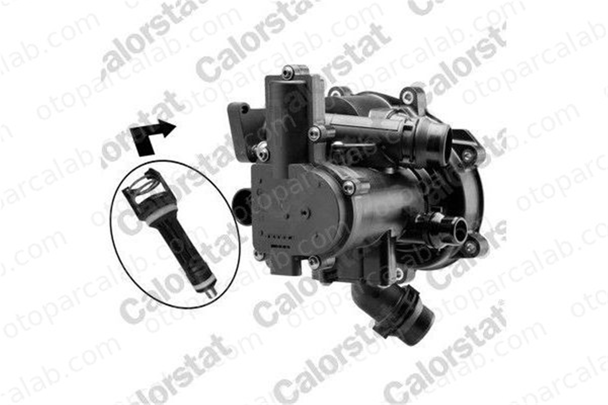 CALORSTAT TFS7195.113J Termostat Gövdesi AUDI A5 Sportback A5 6L121111B 6L121111E