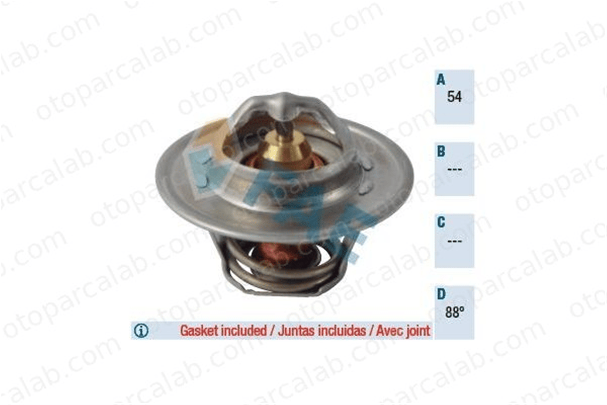 CALORSTAT TH5962.88 Termostat 88 °C AUDI A3 FORD CAPRI I 3G121113 GTS289