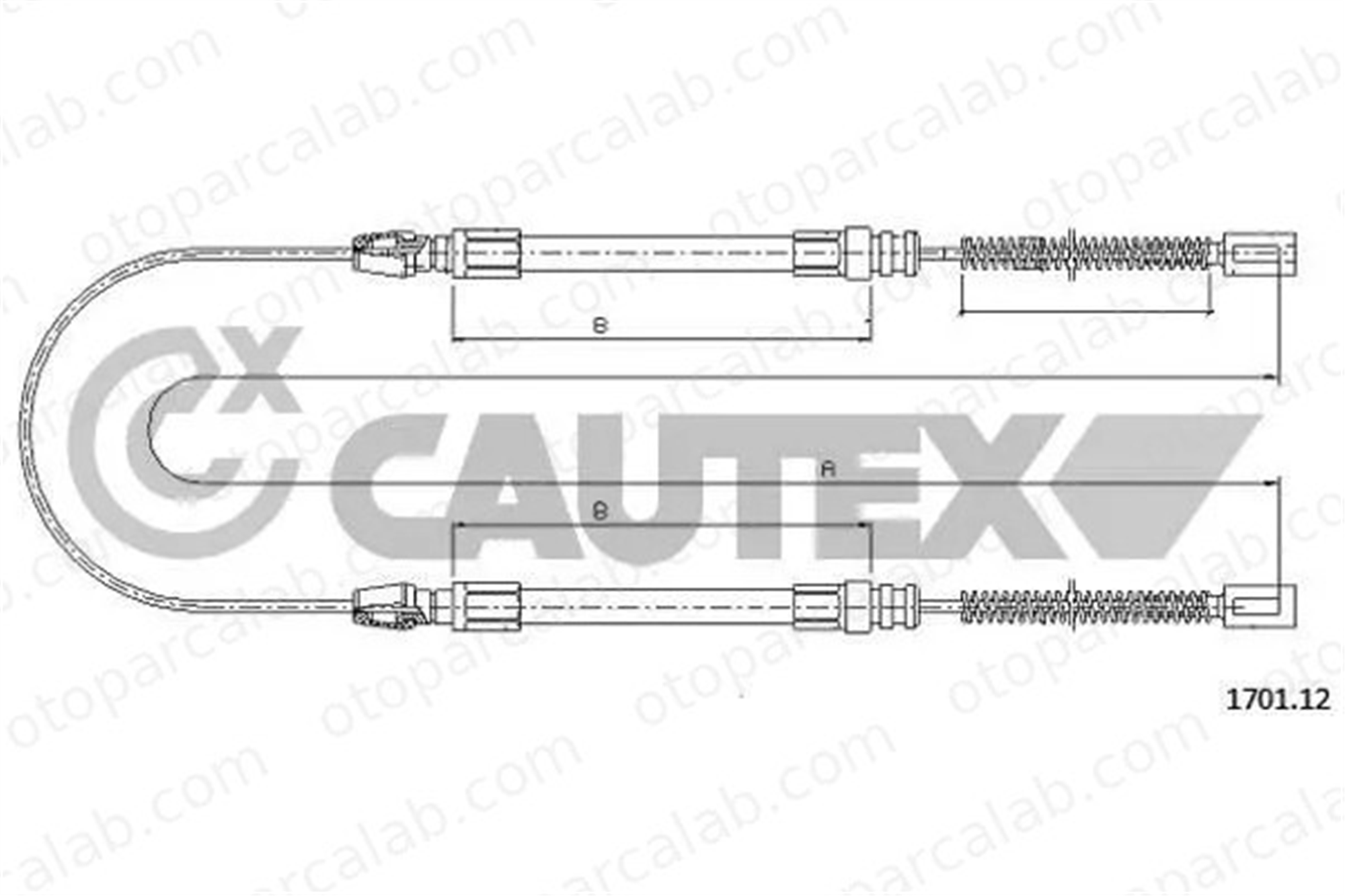 CAVO 1102 726 El Fren Teli Arka Sağ veya Sol NISSAN ALMERA I ALMERA I Hatchback 7169752