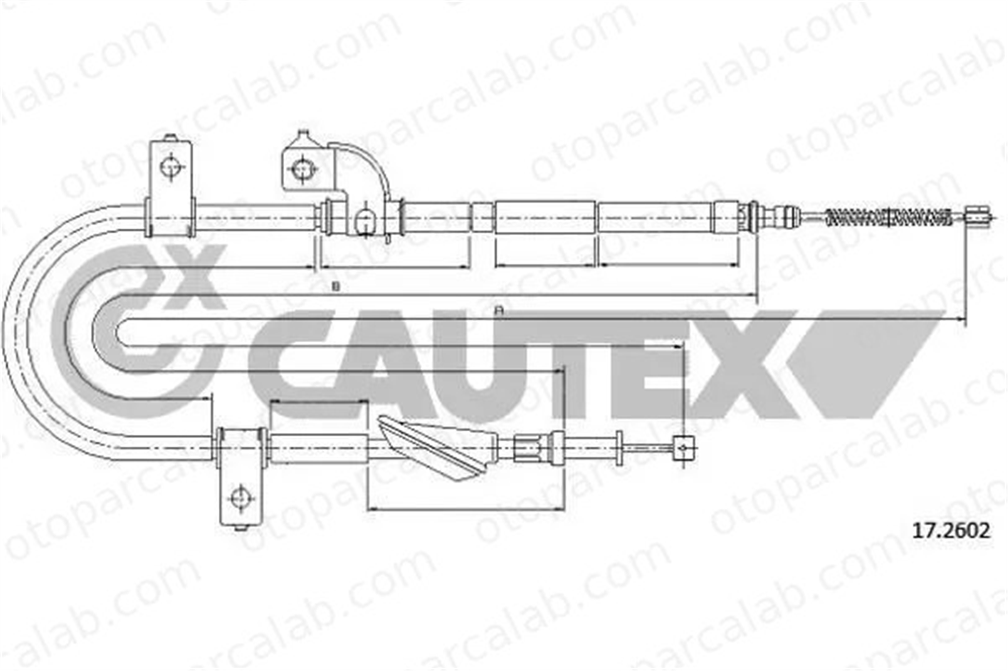 CAVO 4802 618 El Fren Teli Arka Sağ SUBARU LEONE III Station wagon LEONE III 26051FA020
