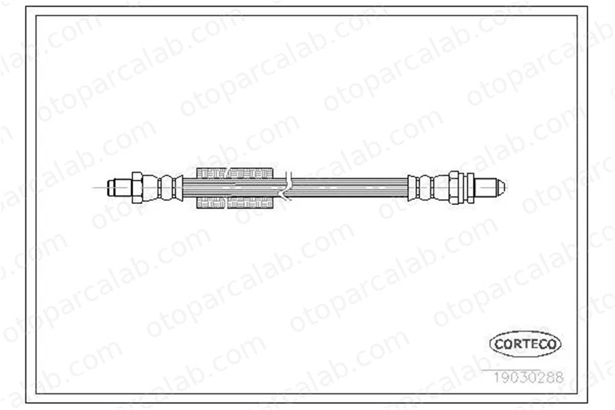 CAVO C600 014A Fren Hortumu Arka Sağ veya Sol FORD KA STREET KA 1112271 98KB2282AC