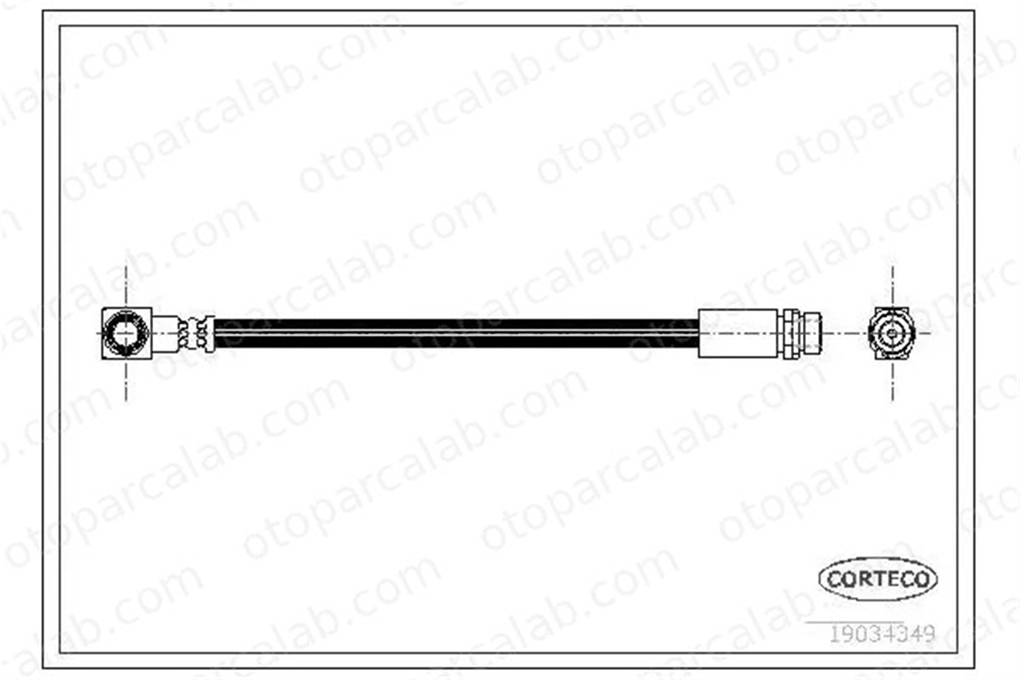 CAVO C600 061A Fren Hortumu Arka Sol FORD MONDEO II Turnier 97BG2C339AA 1071941