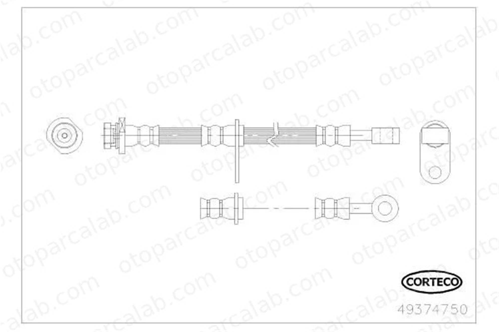 CAVO C601 381A Fren Hortumu Ön Sol SUZUKI GRAND VITARA II 5155065J00