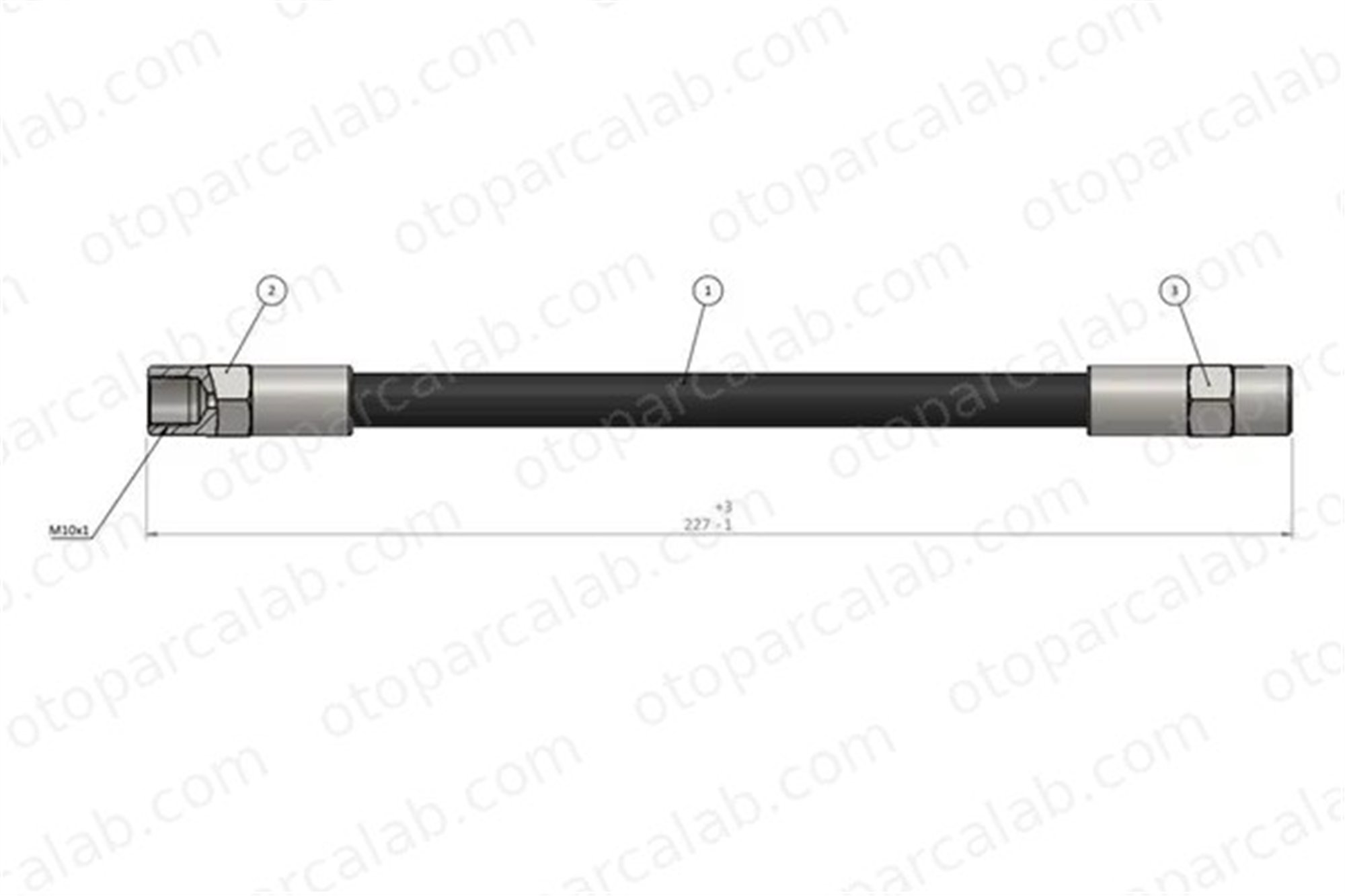 CAVO C800 007A Fren Hortumu Arka Sağ veya Sol BMW 3 5 35165687 34321108135