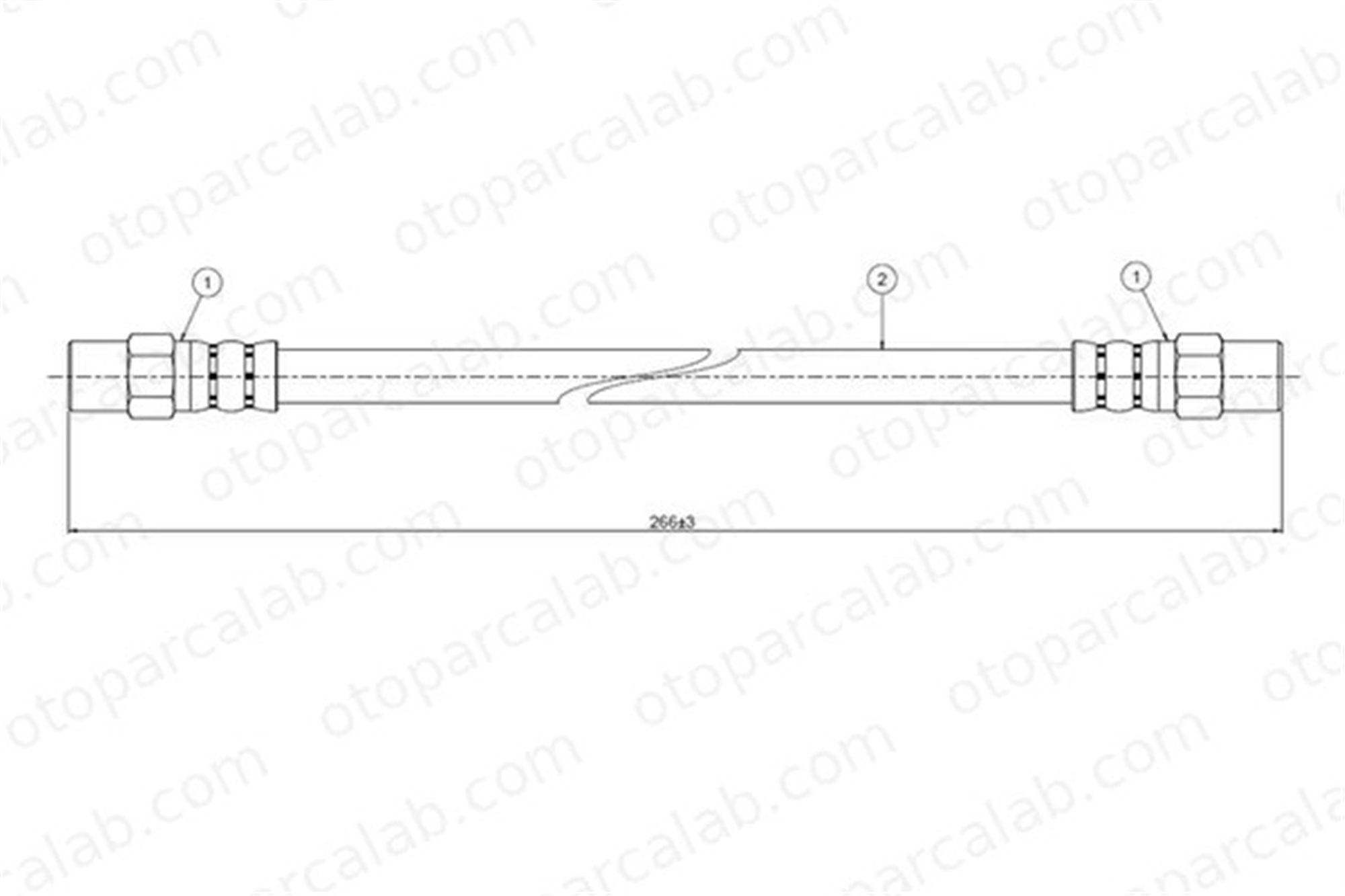 CAVO C800 060A Fren Hortumu Arka Sağ veya Sol AUDI 100 C3 Sedan VOLVO 340-360 443611775A 431611775B