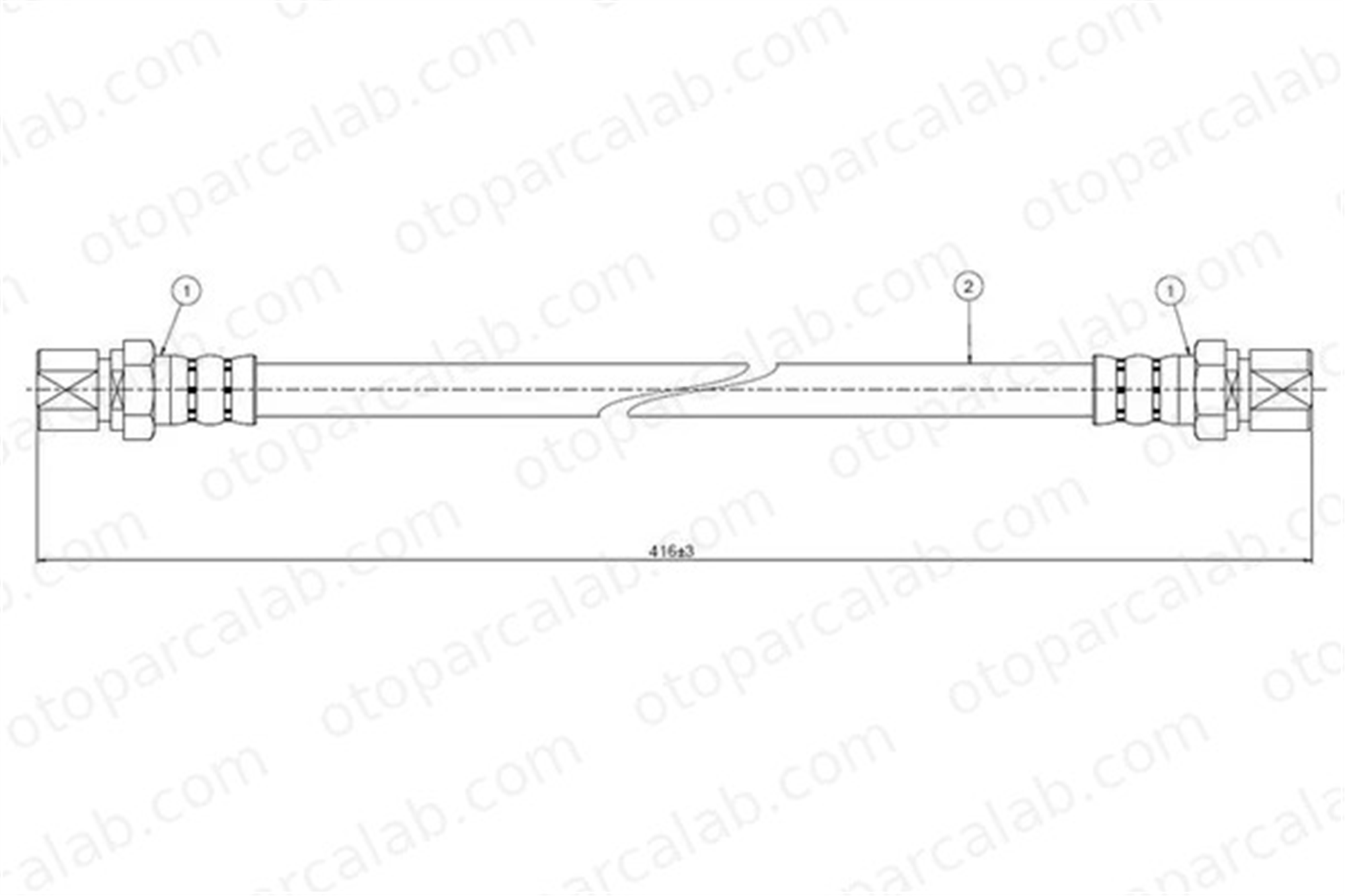 CAVO C800 061A Fren Hortumu Ön Sağ veya Sol OPEL ASCONA B MANTA B 562301 90077695