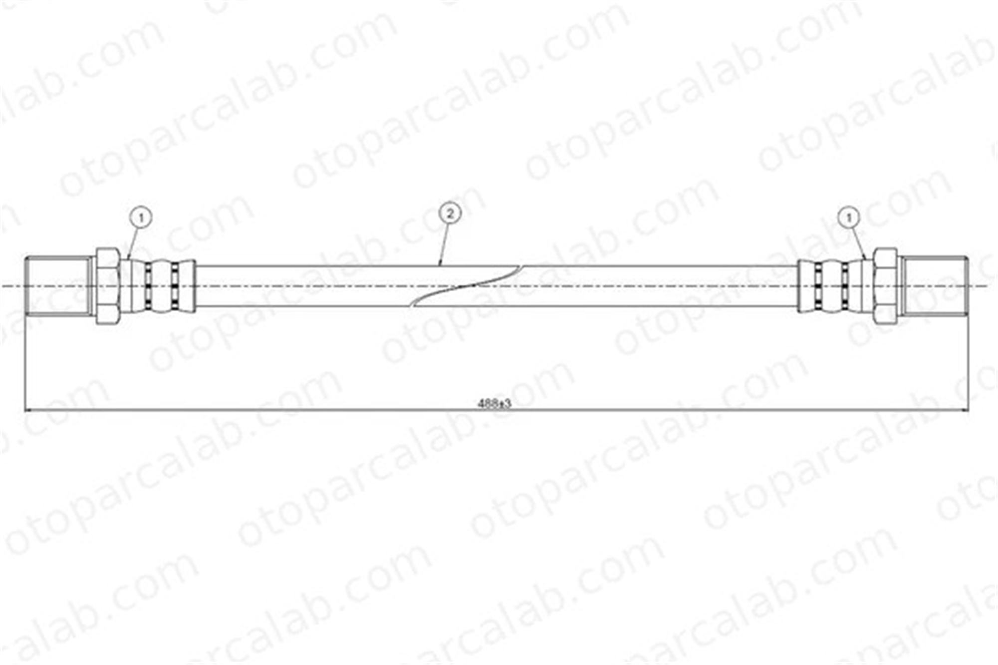 CAVO C800 070A Fren Hortumu Arka Sağ veya Sol FIAT PALIO SIENA 481607