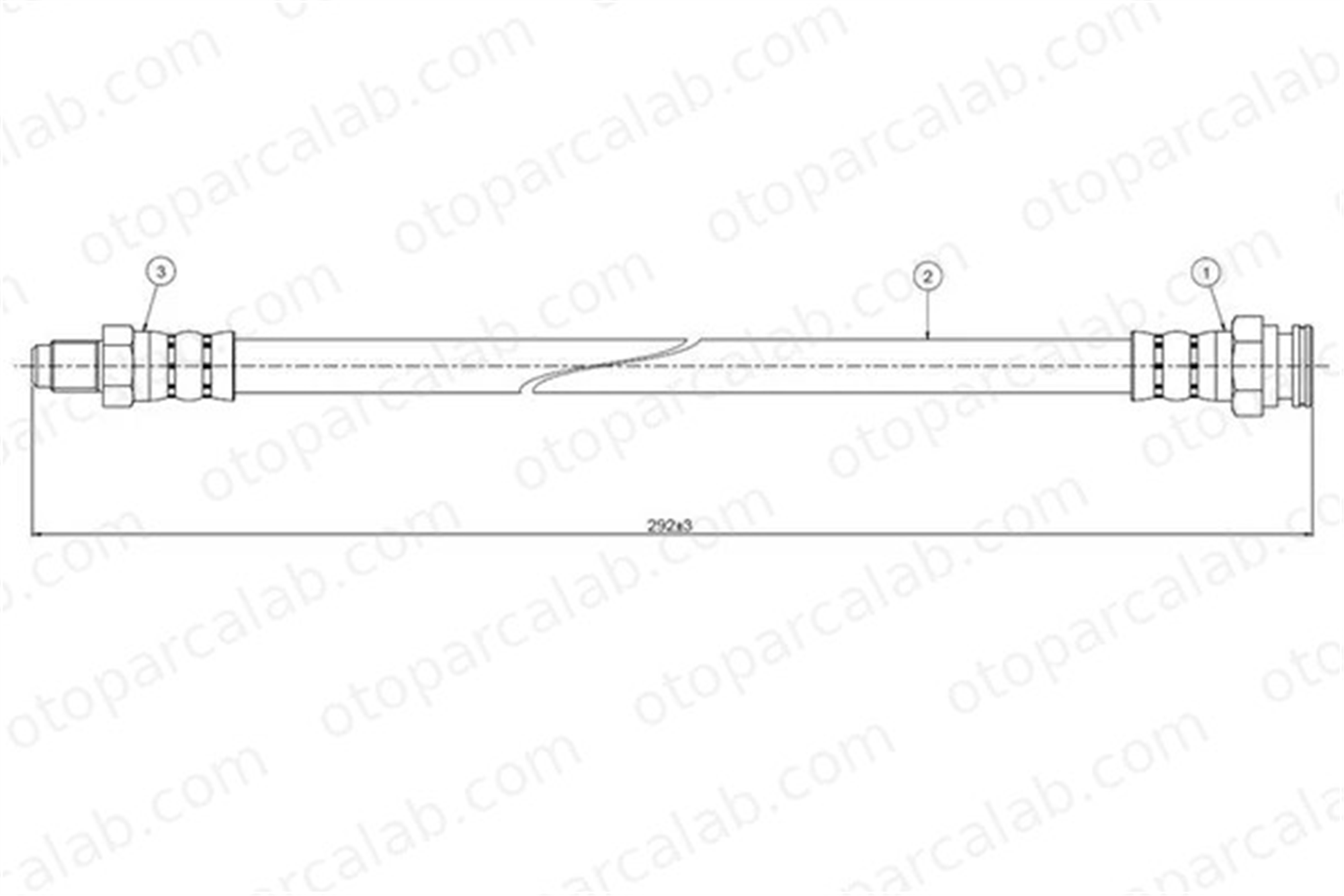CAVO C800 082A Fren Hortumu Arka Sağ veya Sol RENAULT 18 ESPACE I 7700681968 7704001938