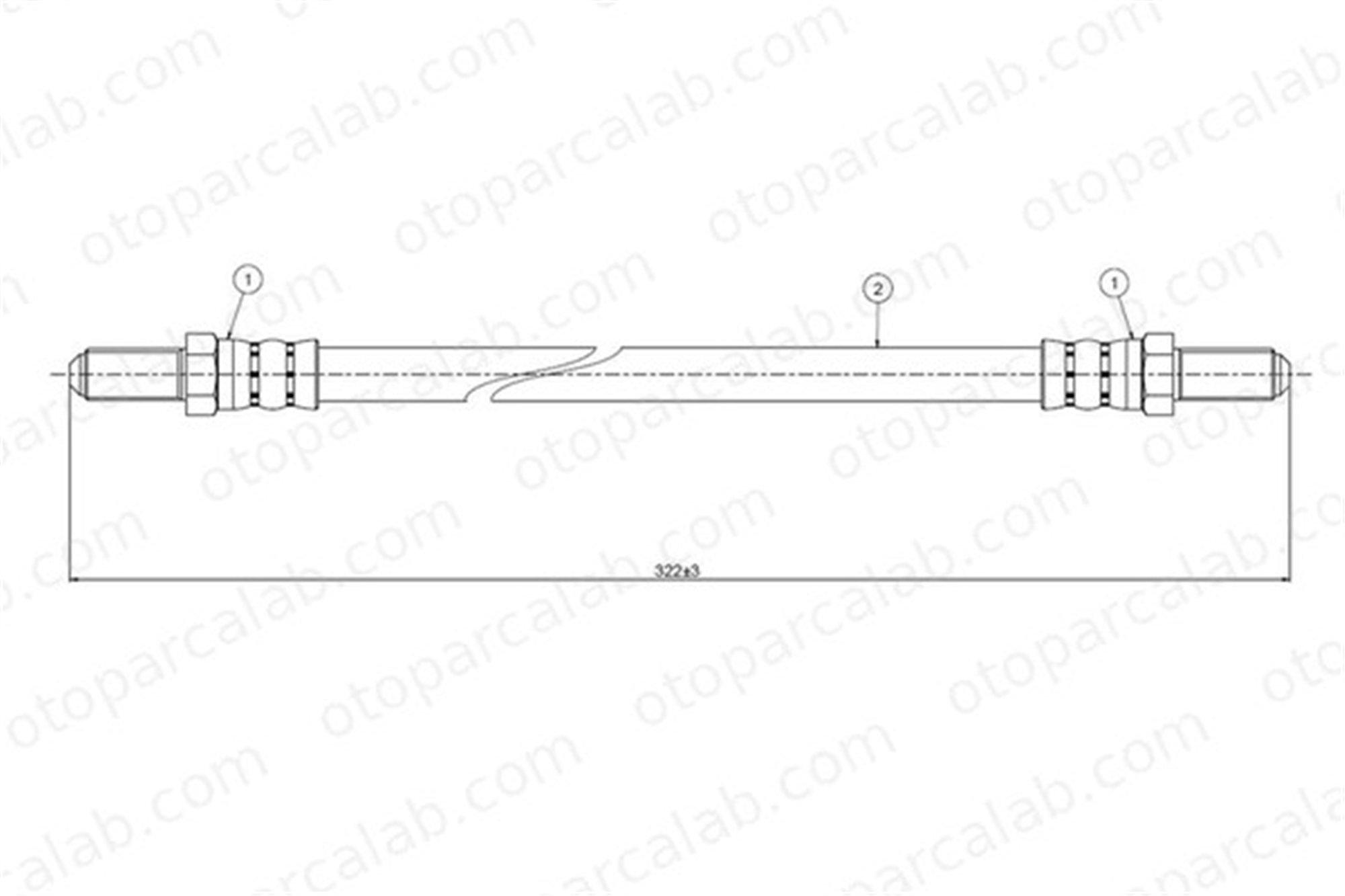 CAVO C800 087A Fren Hortumu Arka Sağ veya Sol SAAB 900 I 900 I Combi Coupe 8926362 8931784