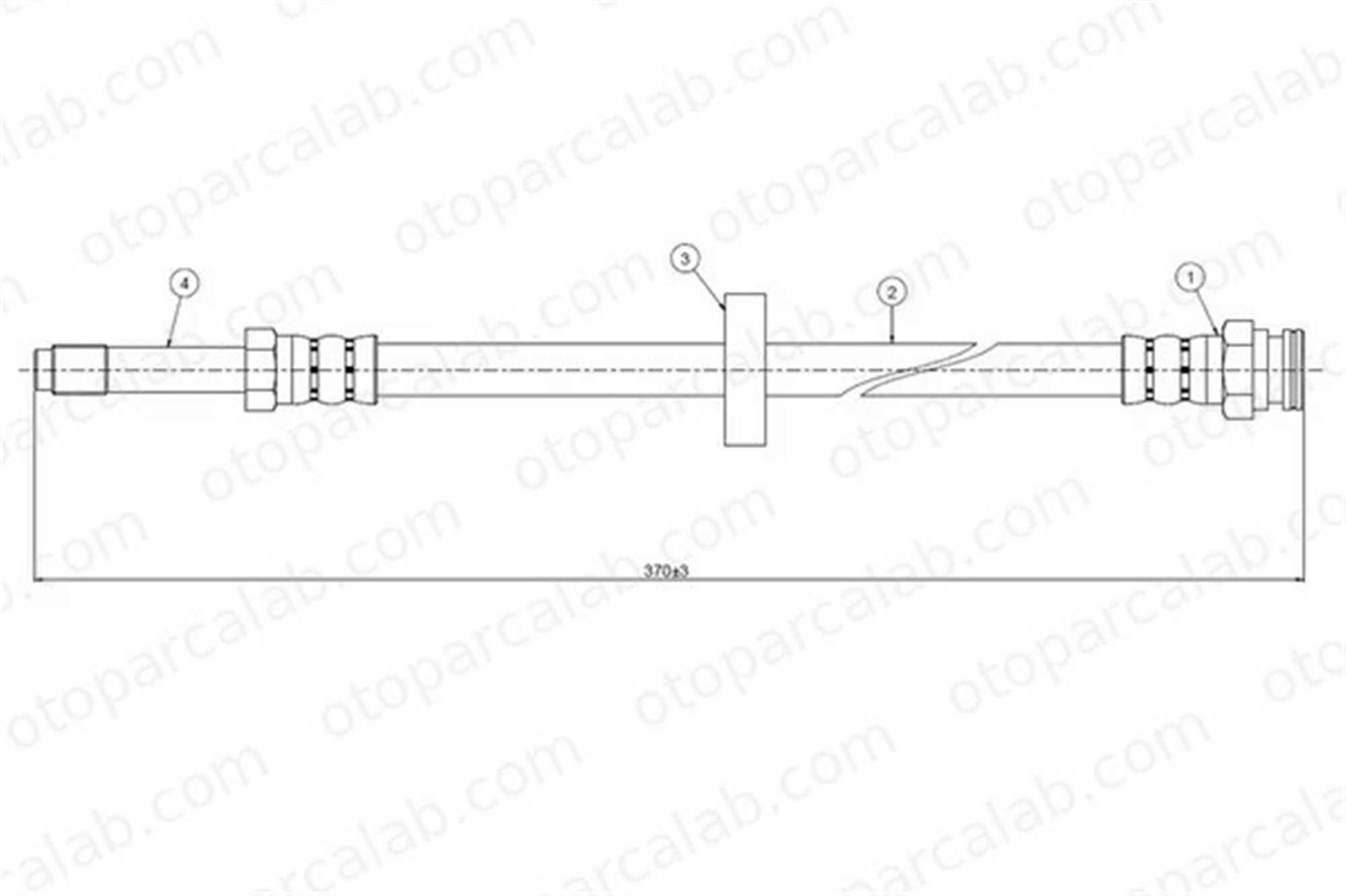 CAVO C800 089A Fren Hortumu Ön Sağ veya Sol SKODA FELICIA I FELICIA I Pick-up 6U0611701B