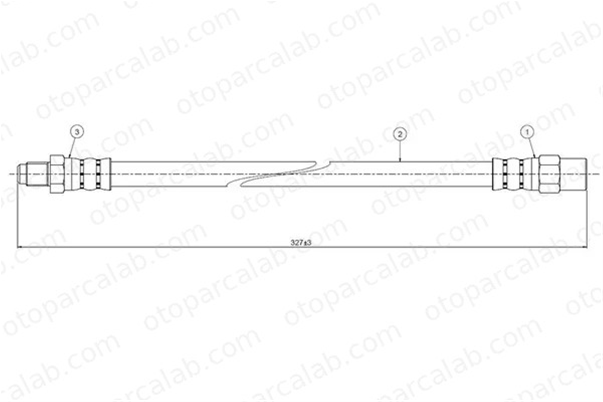 CAVO C800 095A Fren Hortumu Arka Sağ veya Sol BMW 5 3 13292910 34321154327