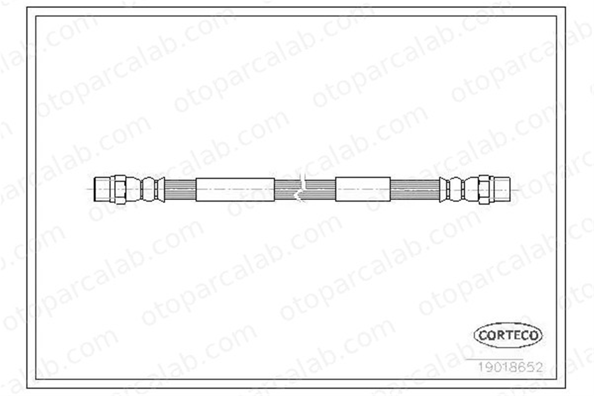 CAVO C800 104A Fren Hortumu Ön Sağ veya Sol VW TRANSPORTER T3 Panelvan/Van TRANSPORTER T3 Minibüs/Otobüs 291611775 251611775B