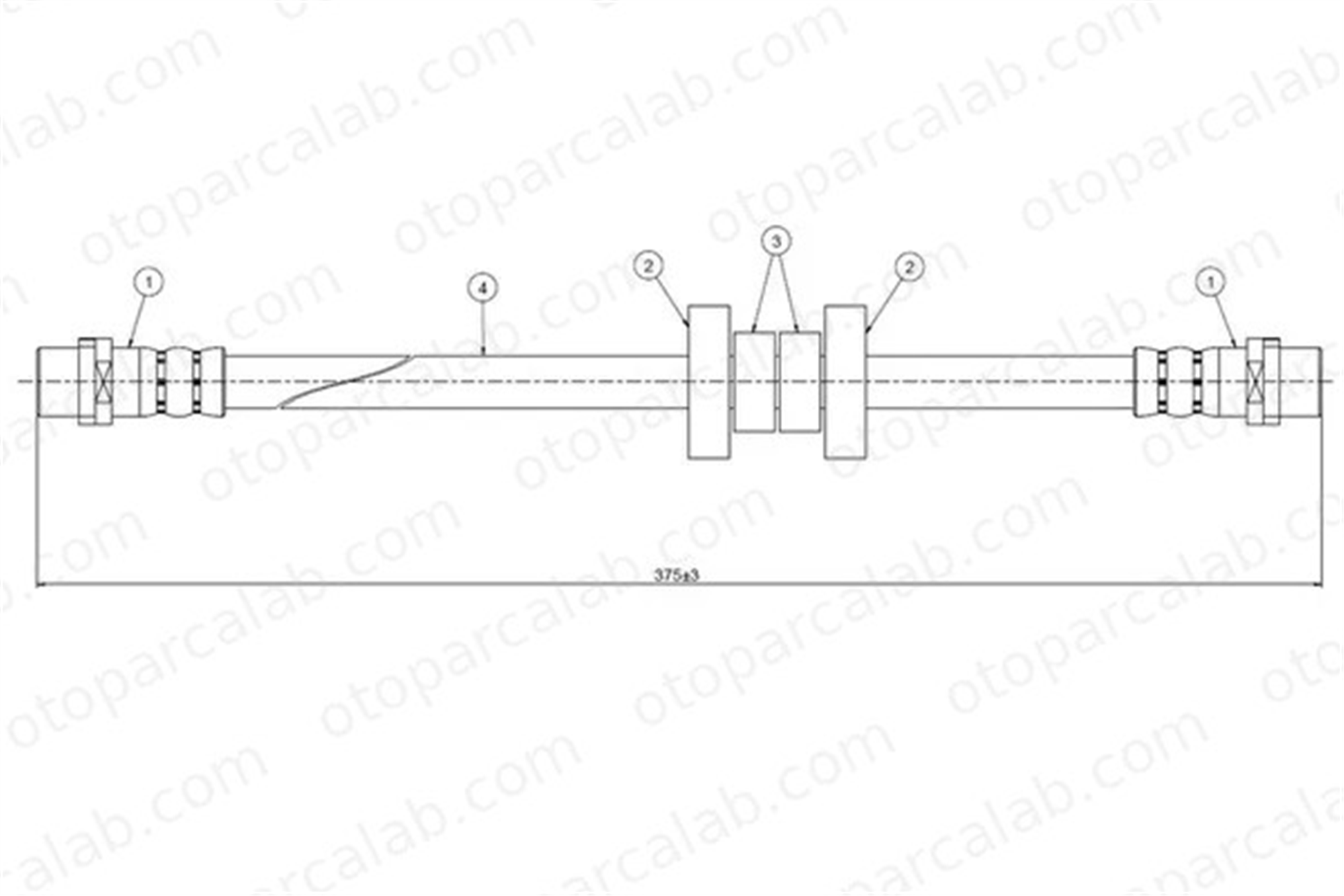 CAVO C800 114B Fren Hortumu Ön Sağ veya Sol VW TRANSPORTER T4 Panelvan/Van TRANSPORTER T4 Minibüs/Otobüs 701611701A