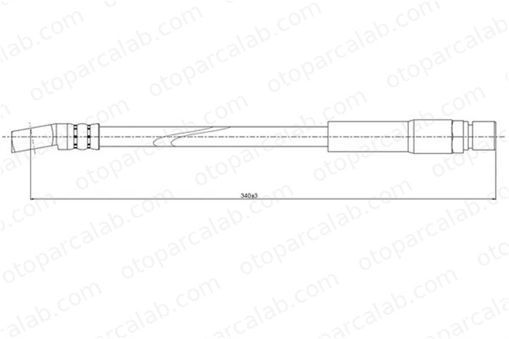 CAVO C800 126B Fren Hortumu Ön Sağ veya Sol OPEL KADETT E Hatchback KADETT E Station wagon 90147349 562325