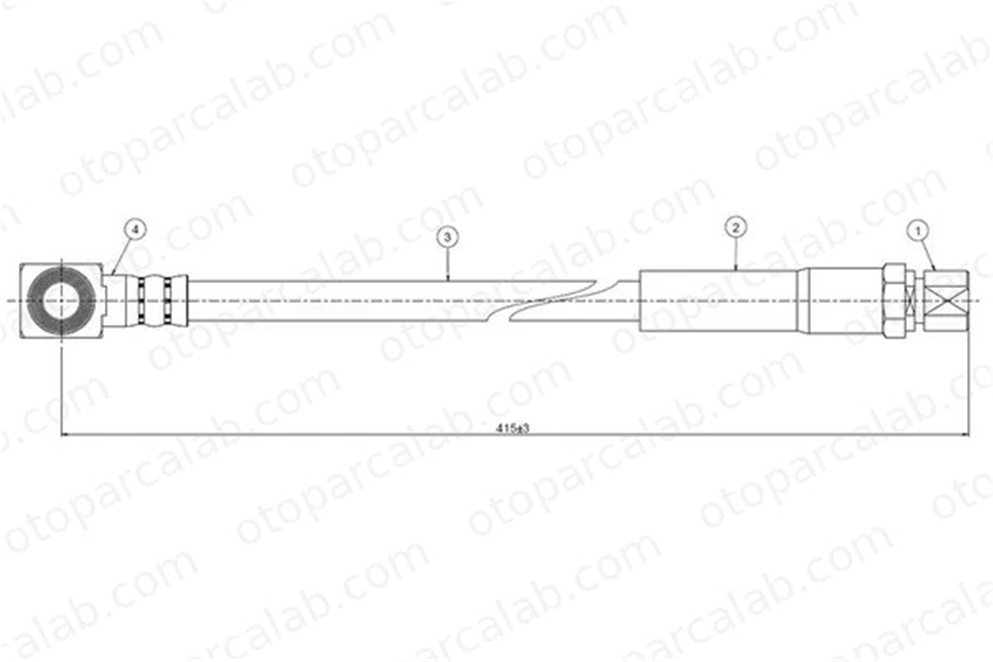 CAVO C800 127A Fren Hortumu Ön Sağ veya Sol OPEL ASCONA B MANTA B CC 562318