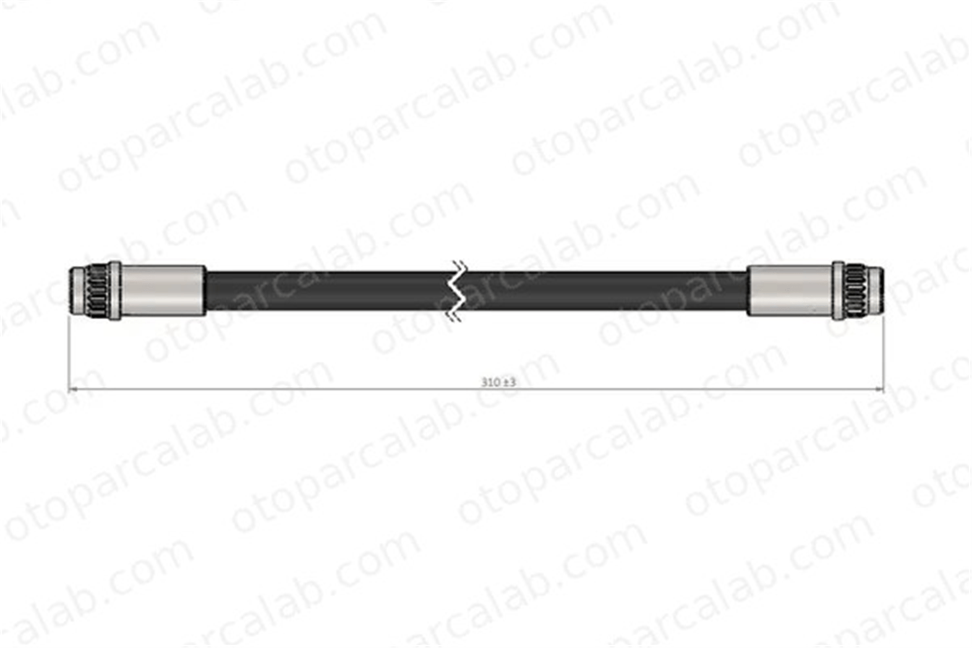 CAVO C800 178A Fren Hortumu Arka Sağ veya Sol RENAULT 21 Sedan SUPER 5 6001547820 7704003905