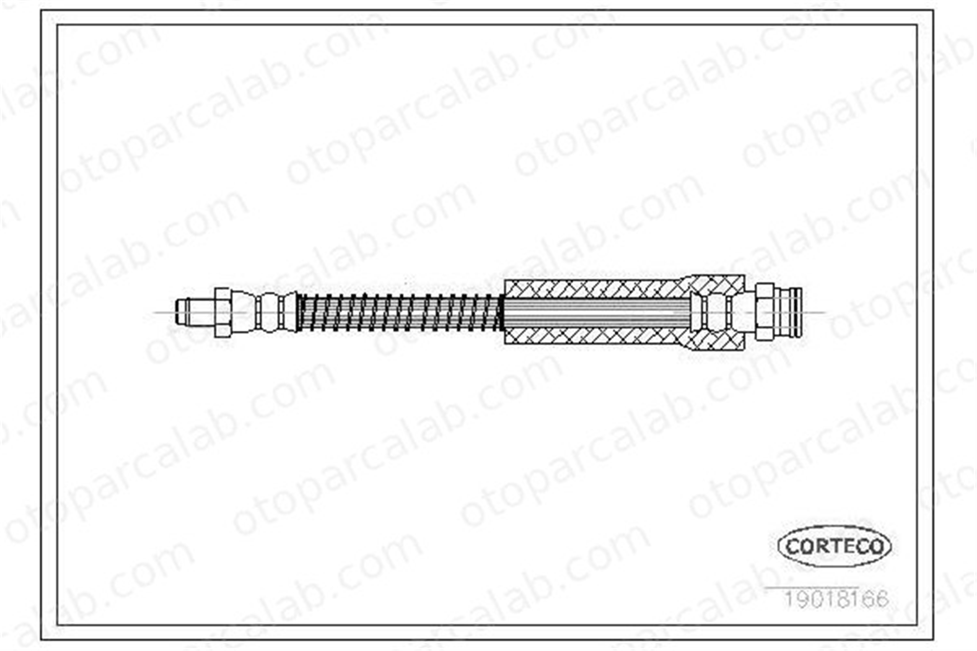 CAVO C800 181A Fren Hortumu Ön Sağ veya Sol PEUGEOT 205 I CITROËN C15 Kasa/büyük limuzin 480629 1311457080