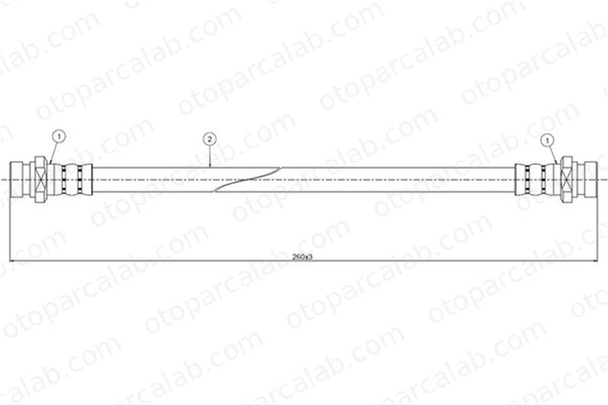 CAVO C800 226A Fren Hortumu Arka Sağ veya Sol TOYOTA CARINA E VI CARINA E VI Sedan 9094702694