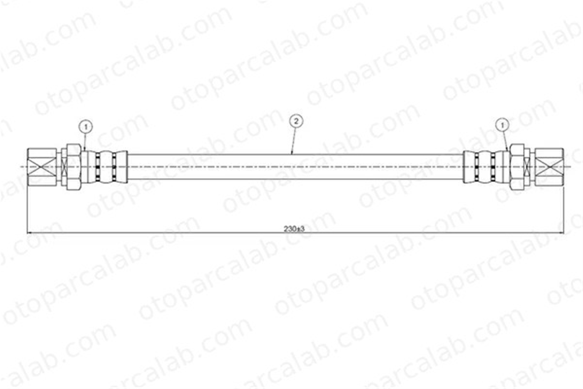 CAVO C800 257A Fren Hortumu Arka Sağ veya Sol OPEL KADETT E Hatchback ASTRA F Station wagon 562094 96179489