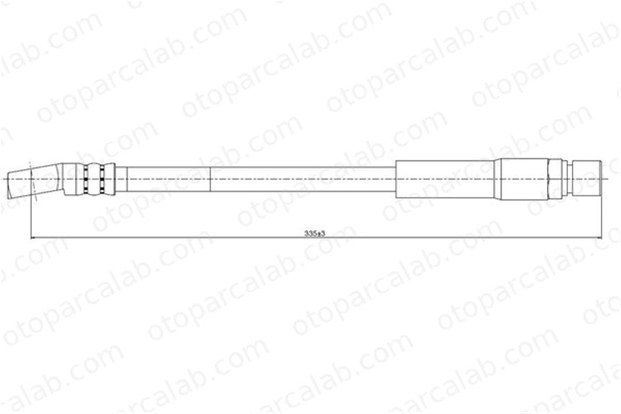 CAVO C800 260A Fren Hortumu Ön Sağ veya Sol OPEL KADETT E Hatchback ASTRA F Station wagon 562345 562350