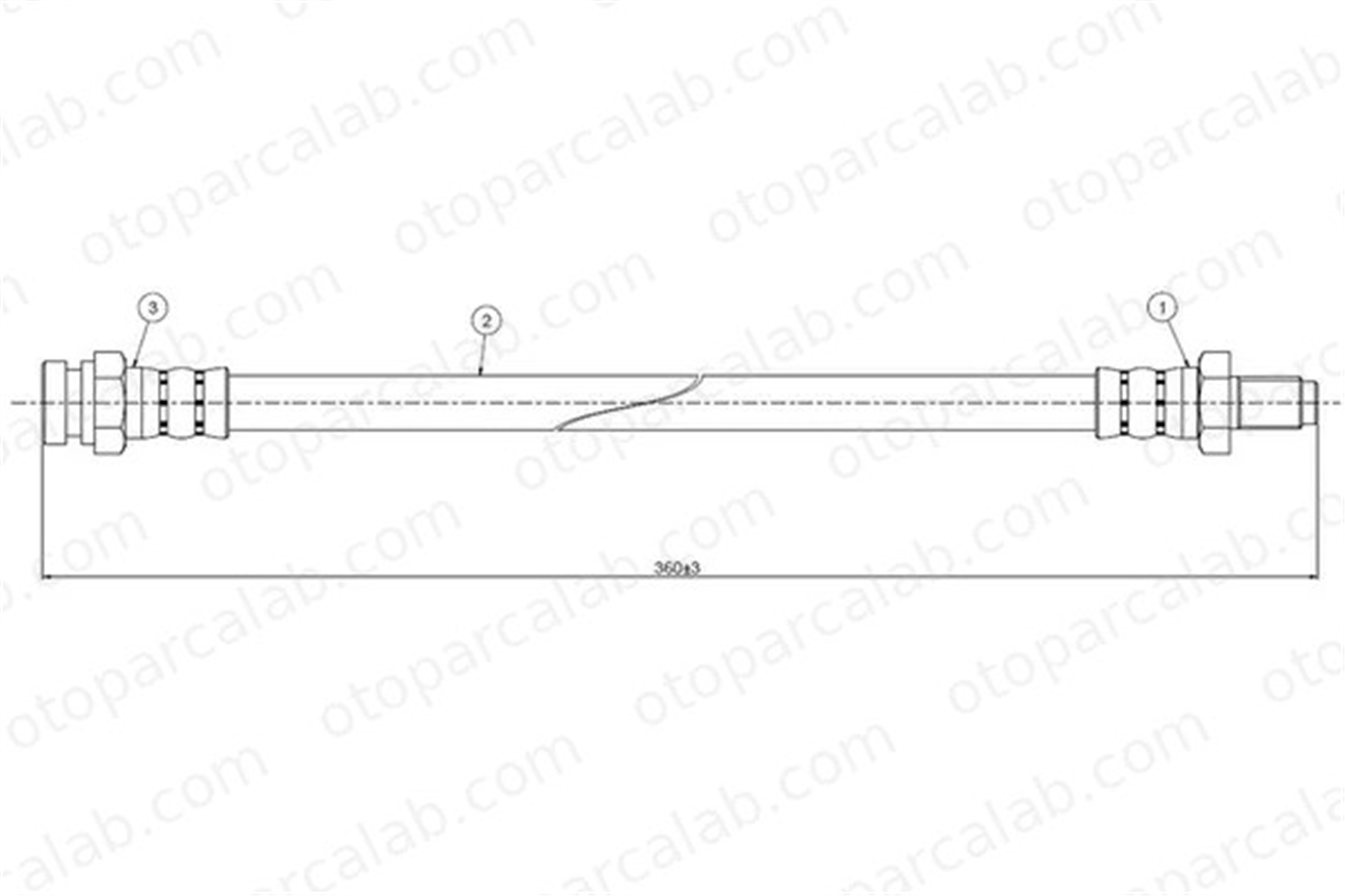 CAVO C800 270A Fren Hortumu Arka Sağ veya Sol SAAB 9000 Hatchback 9000 8965139 8956575