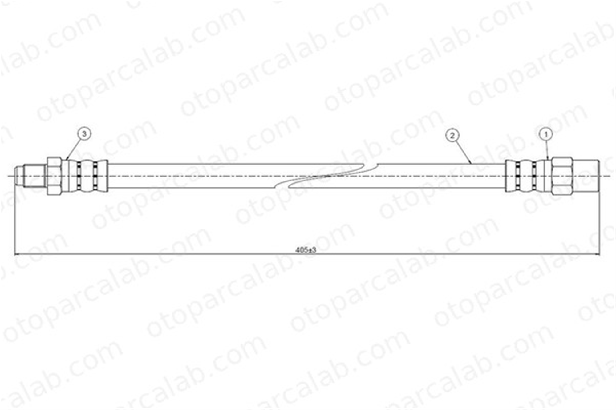 CAVO C800 276A Fren Hortumu Ön Sağ veya Sol AUDI 100 C3 Avant 100 C3 Sedan 443611707C