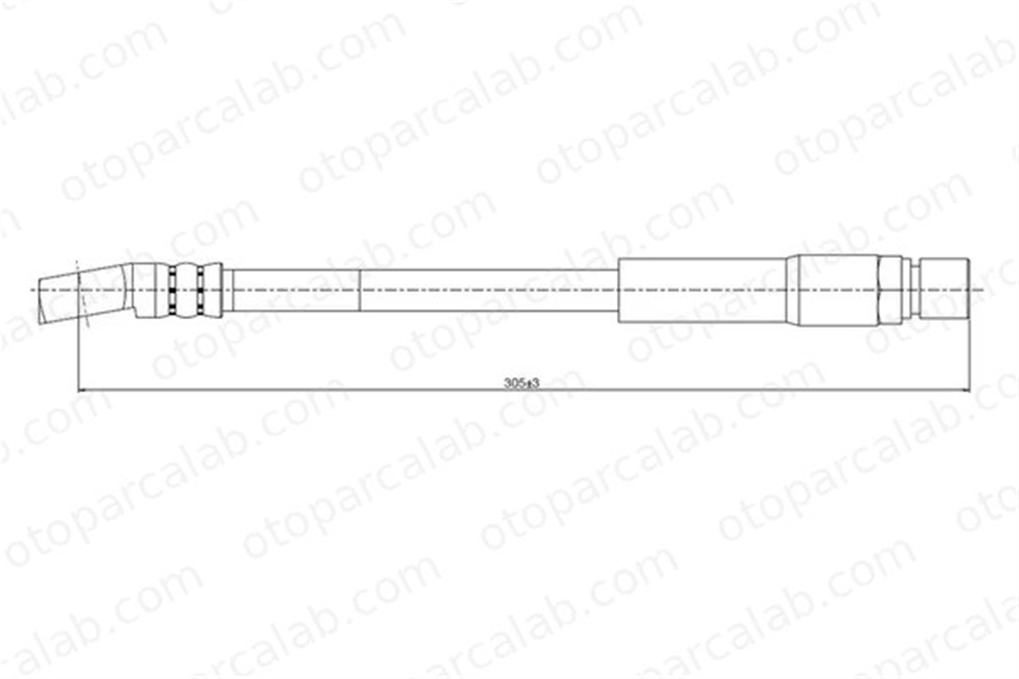 CAVO C800 323A Fren Hortumu Ön Sağ veya Sol OPEL CORSA A Hatchback CORSA A TR 90235567 562343