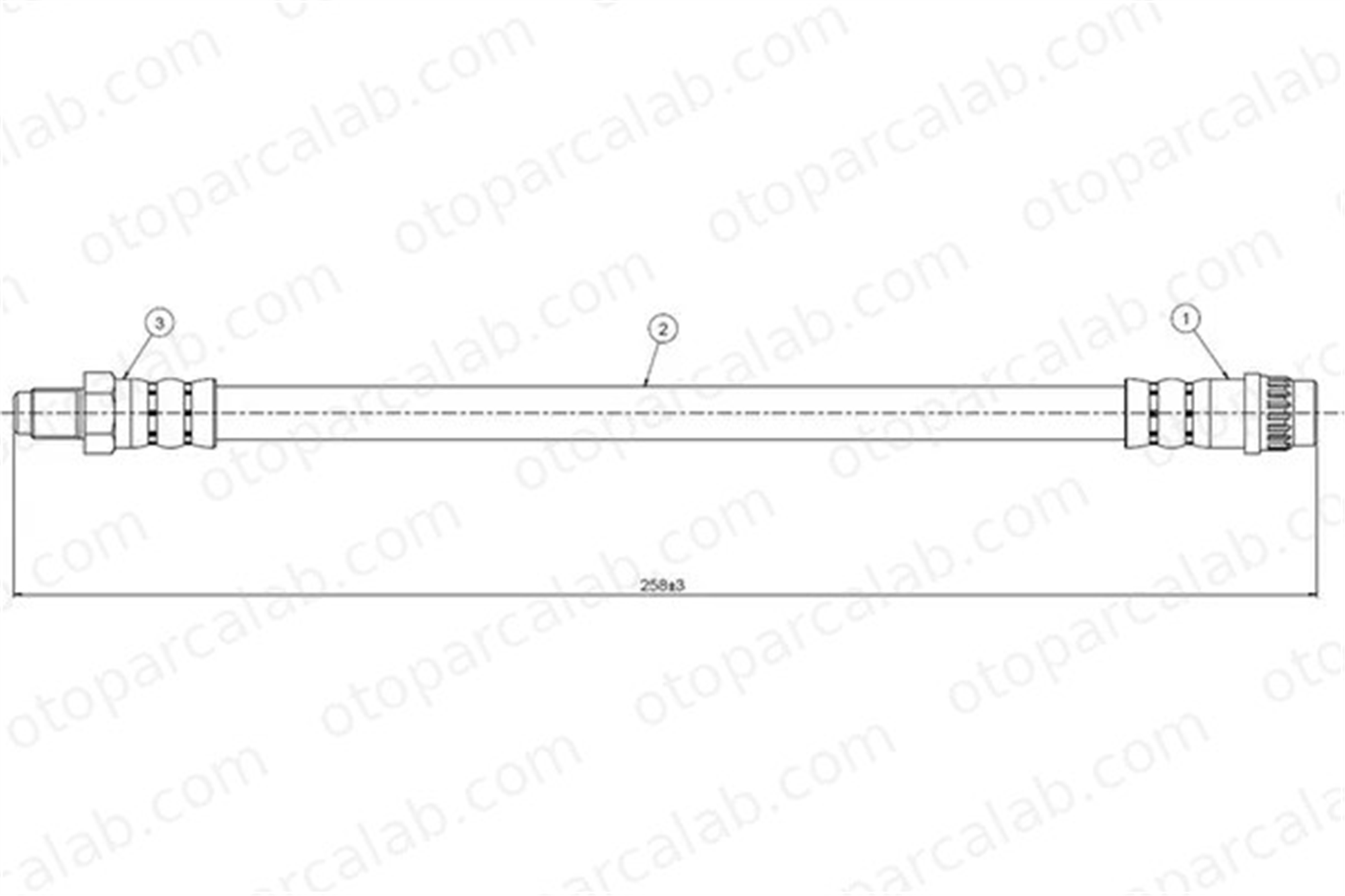 CAVO C800 354A Fren Hortumu Arka Sağ veya Sol PEUGEOT 405 I 405 I Break 480648 480641