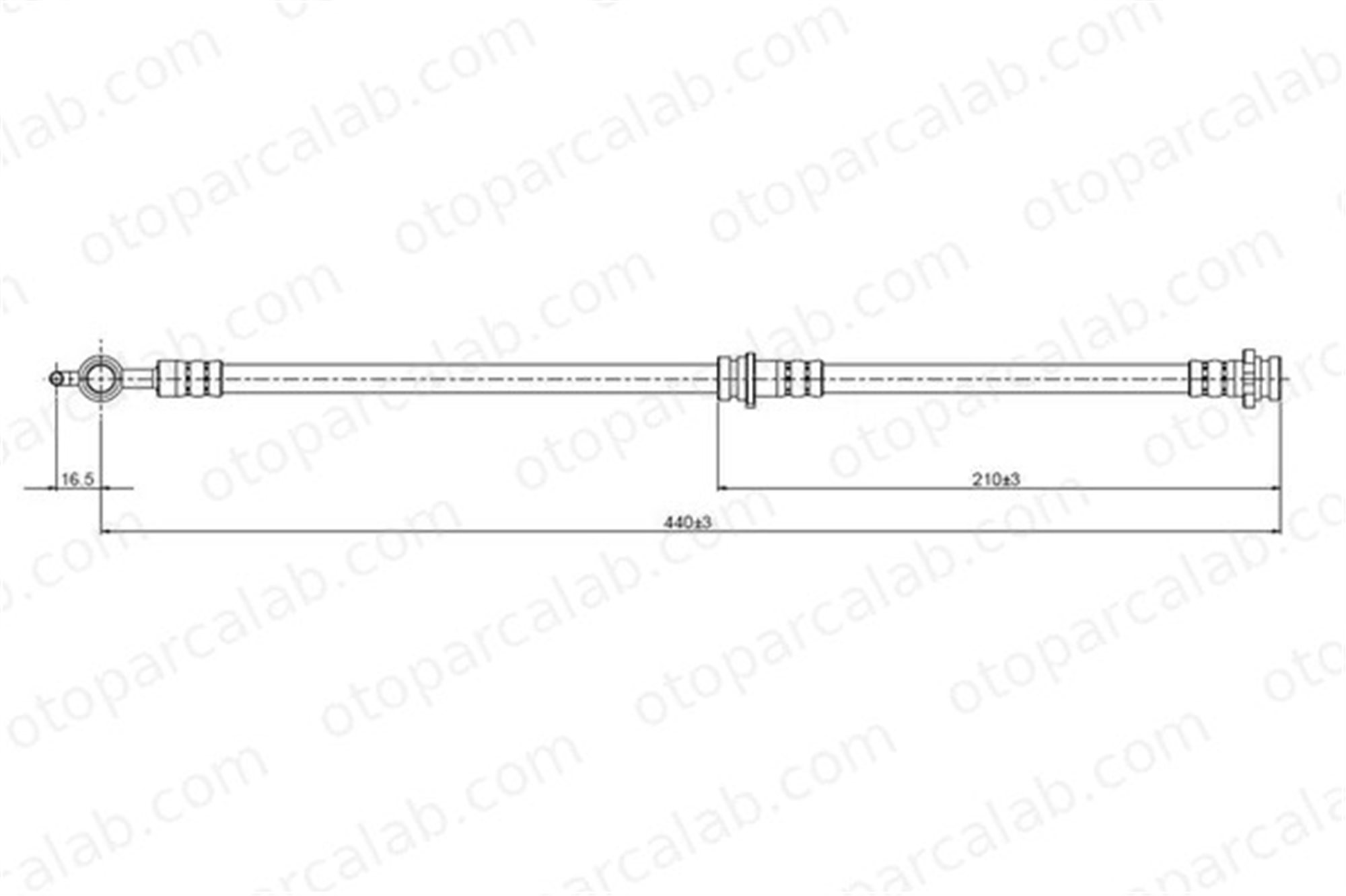 CAVO C800 370A Fren Hortumu Ön Sağ veya Sol OPEL CAMPO FRONTERA A 94403322 8944033223