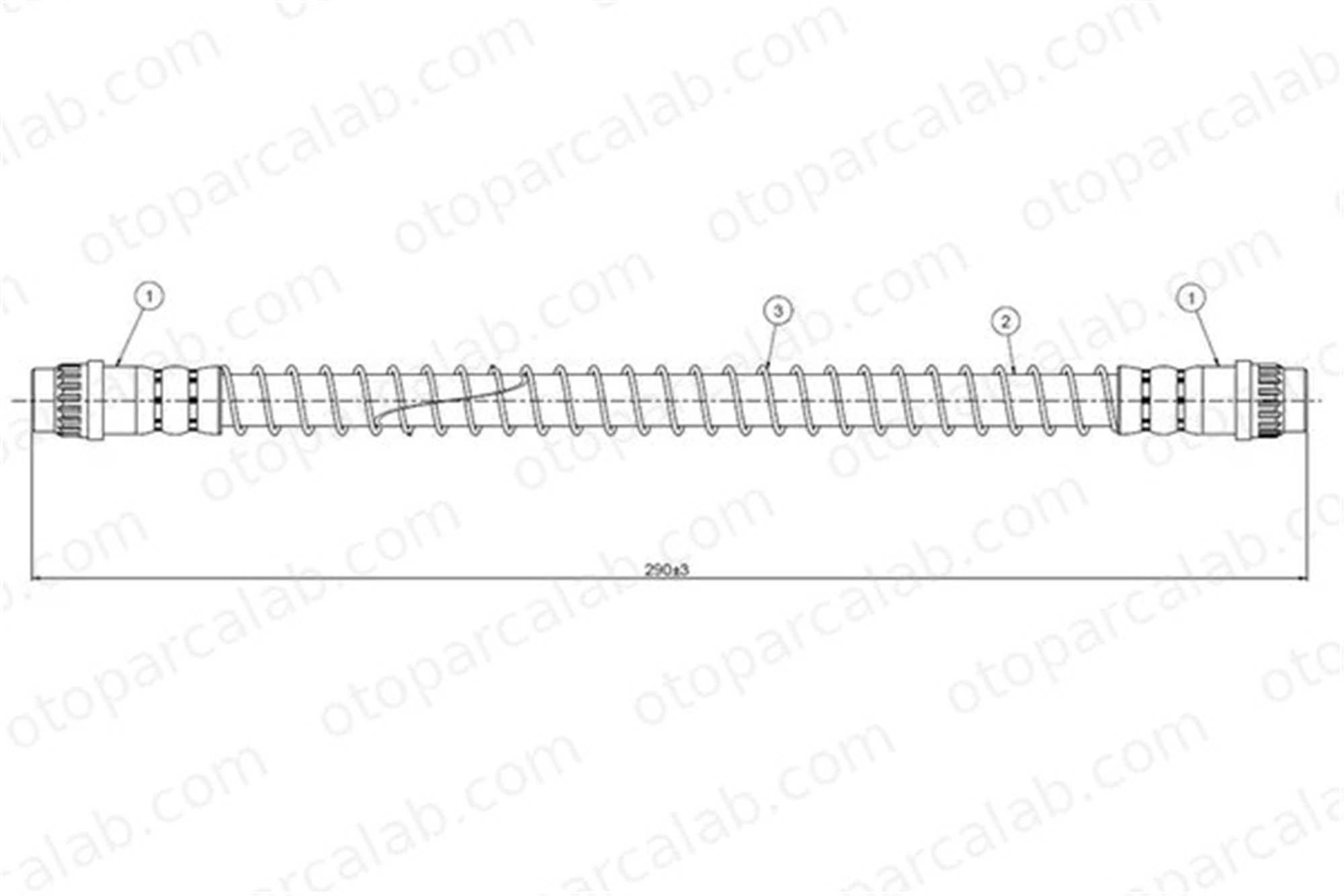 CAVO C800 375B Fren Hortumu Arka Sağ veya Sol RENAULT CLIO I 11 7704003922 96075425